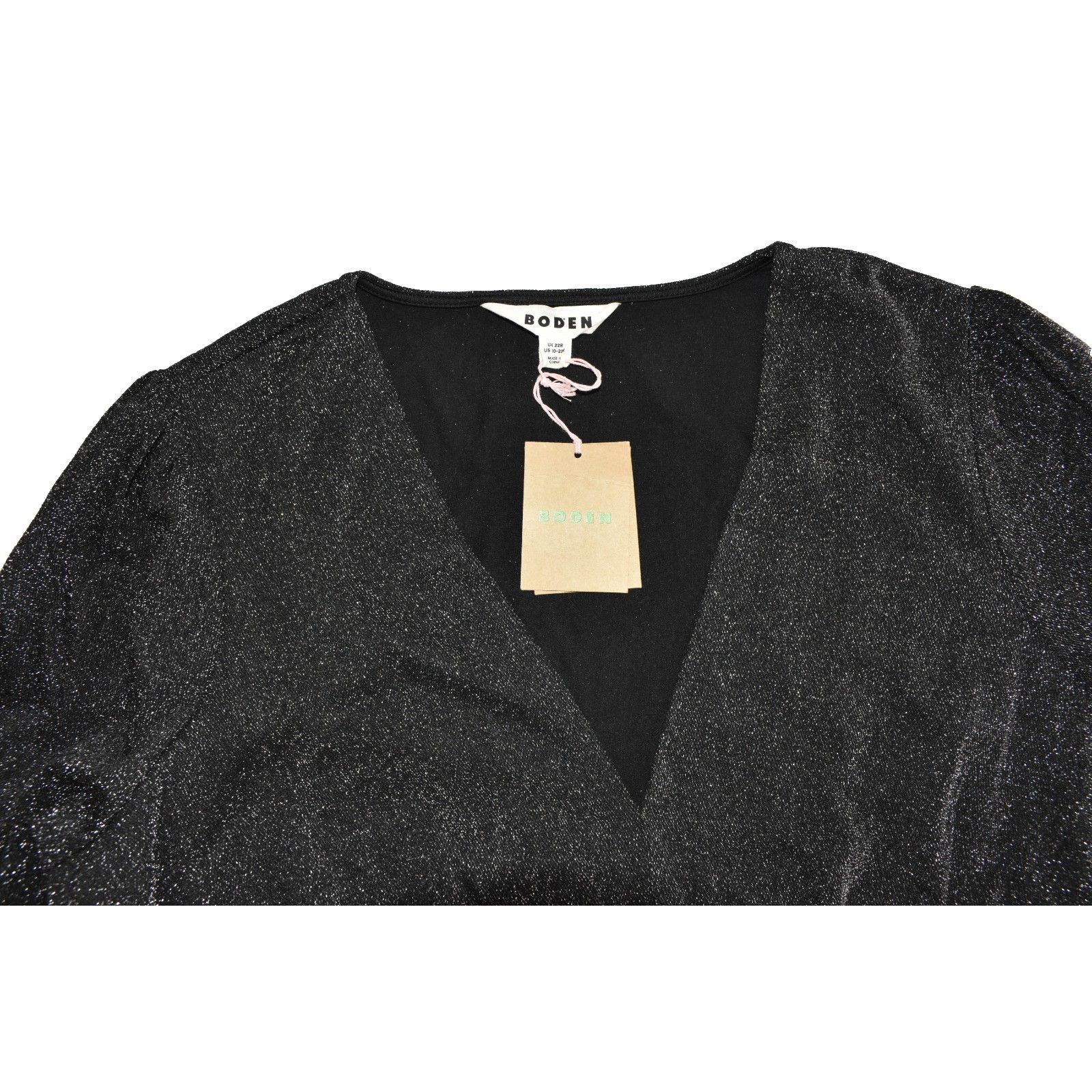 Boden BODEN Black Ruched Waist Long Sleeves Midi Dress Size 10 Size L / US 10 / IT 46 - 6 Thumbnail