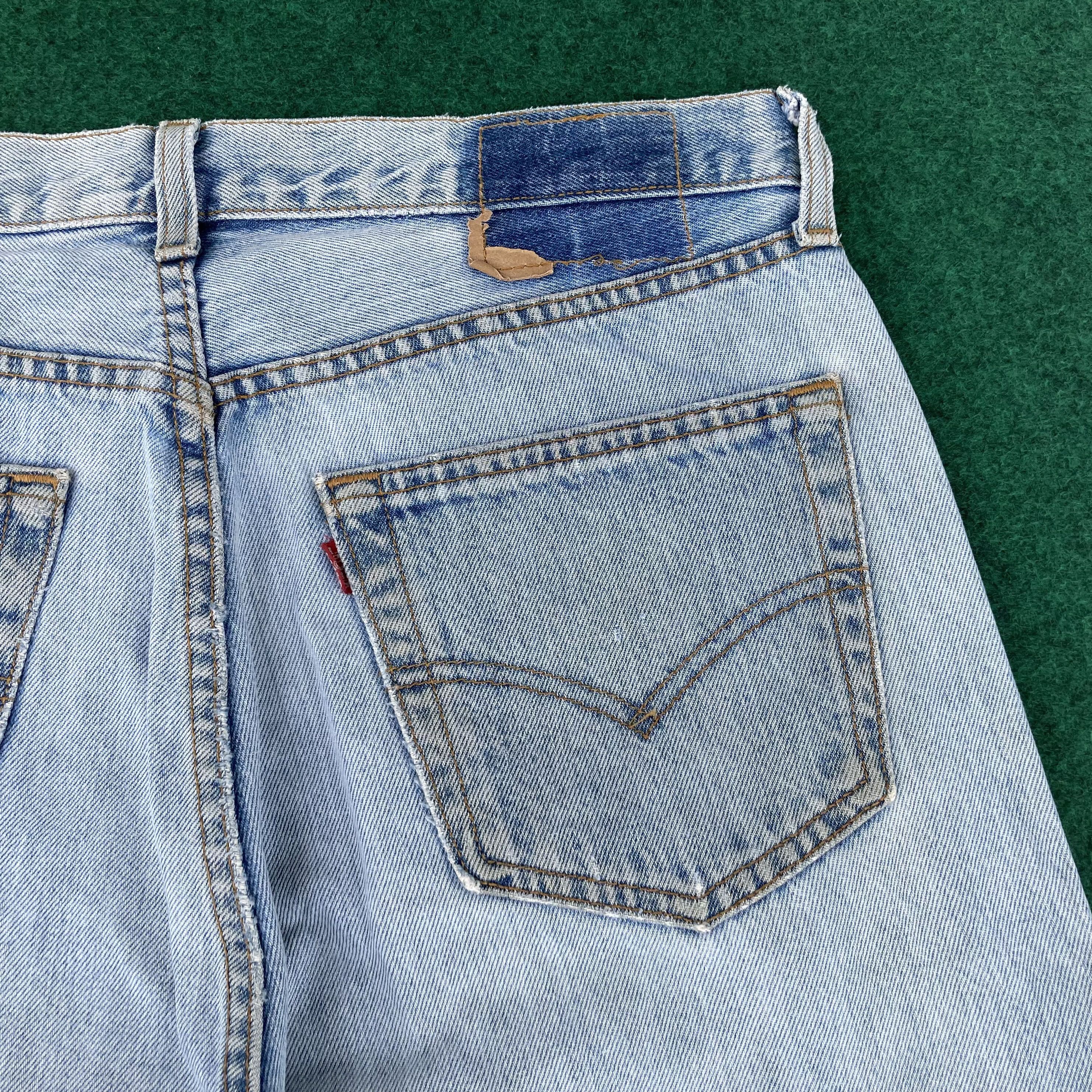 Levi's × Vintage Vtg Levis 501 Light Blue Faded Jeans Sz 32 Punk Grunge Jeans Size US 32 / EU 48 - 10 Thumbnail