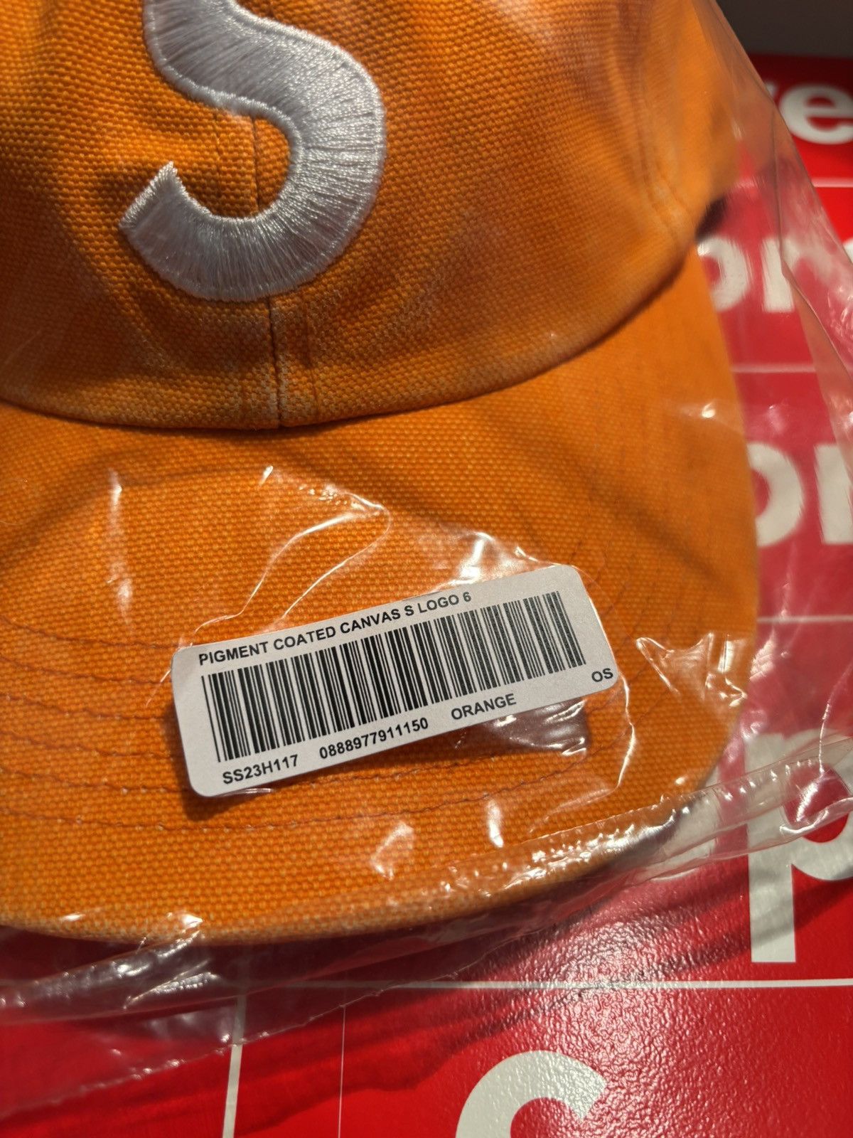 Supreme SUPREME Pigment Coated Canvas S Logo 6 panel cap hat SS23 Size ONE SIZE - 3 Thumbnail