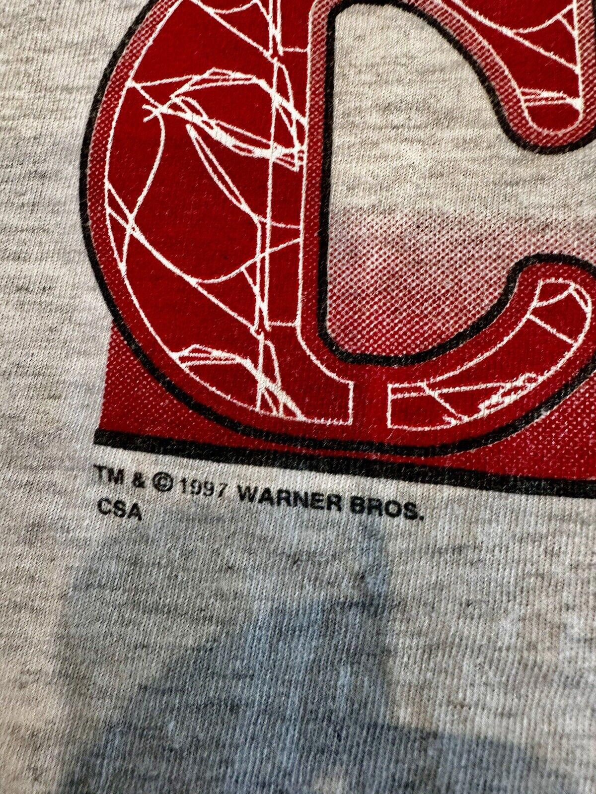 Designer 1997 Looney Tunes Taz Detroit Red Wings T-shirt XL Vintage Size US XL / EU 56 / 4 - 6 Thumbnail