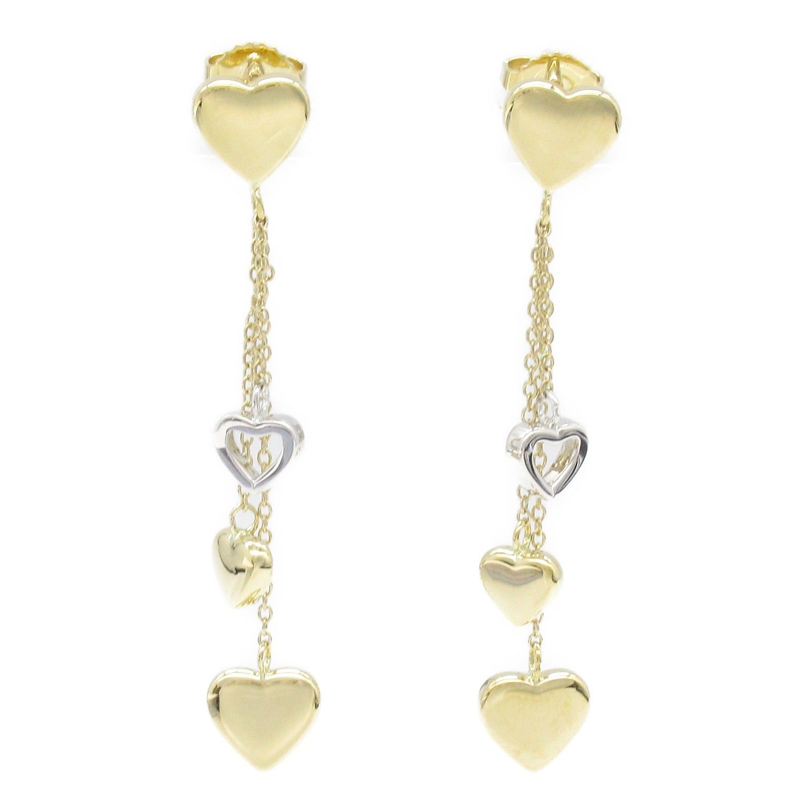 Tiffany & Co. Tiffany Co Multi Heart Drop Earrings K18 (Yellow Gold) K18Wg (White Gold Size ONE SIZE - 1 Thumbnail