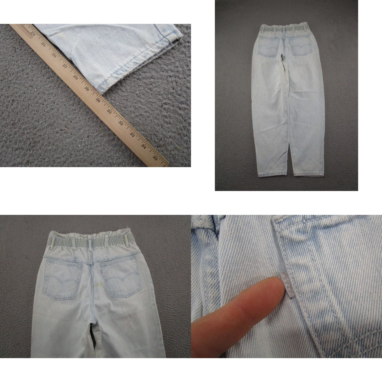 Levi's VINTAGE Levi's Silver Tab Paper Bag Waist Womens Jeans Size 16 Light Wash Size 38" / US 16 / IT 52 - 9 Thumbnail