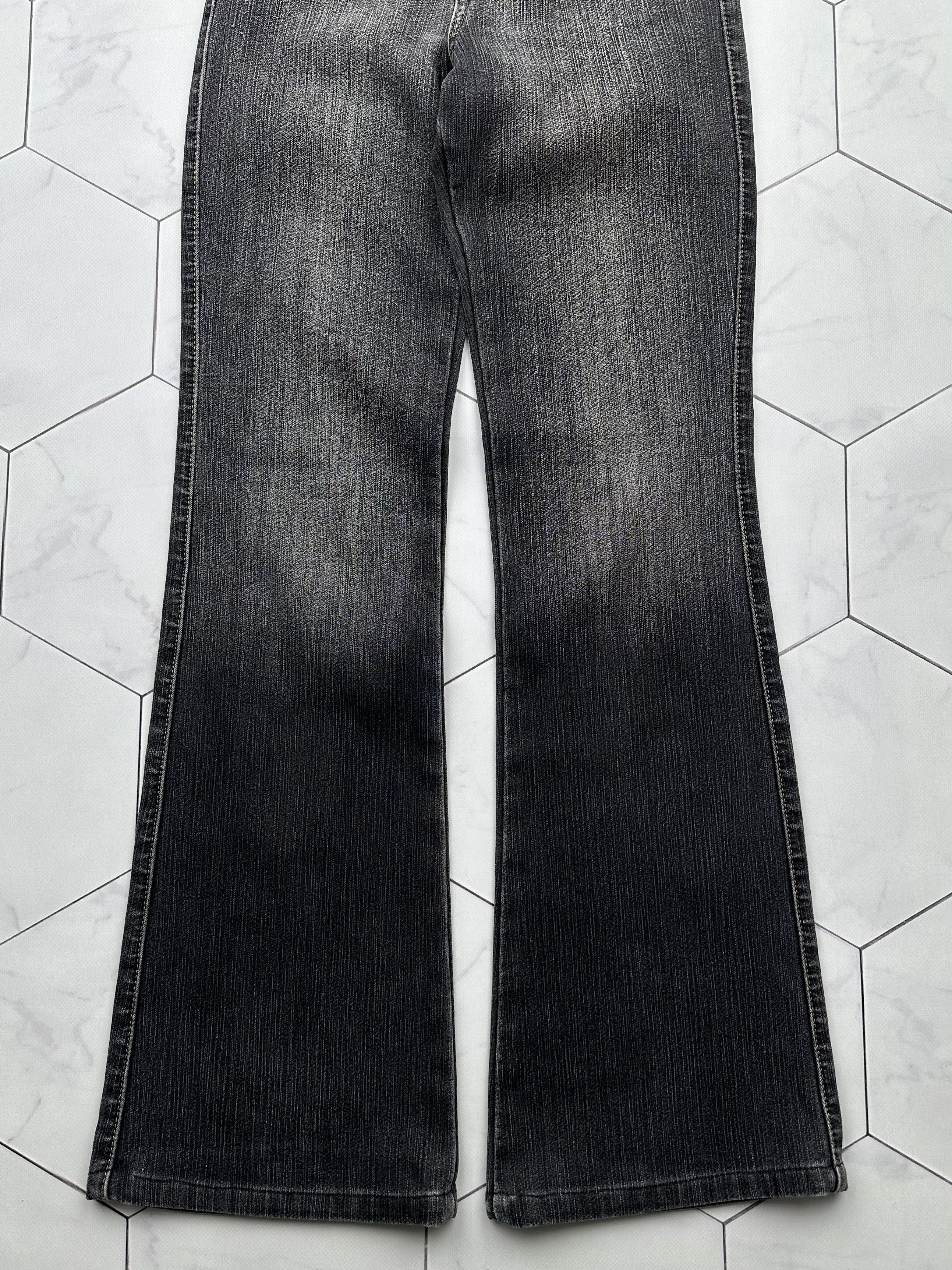 Japanese Brand Vintage Faded Flare Jeans (B516)E2 Size 26" / US 2 / IT 38 - 3 Thumbnail