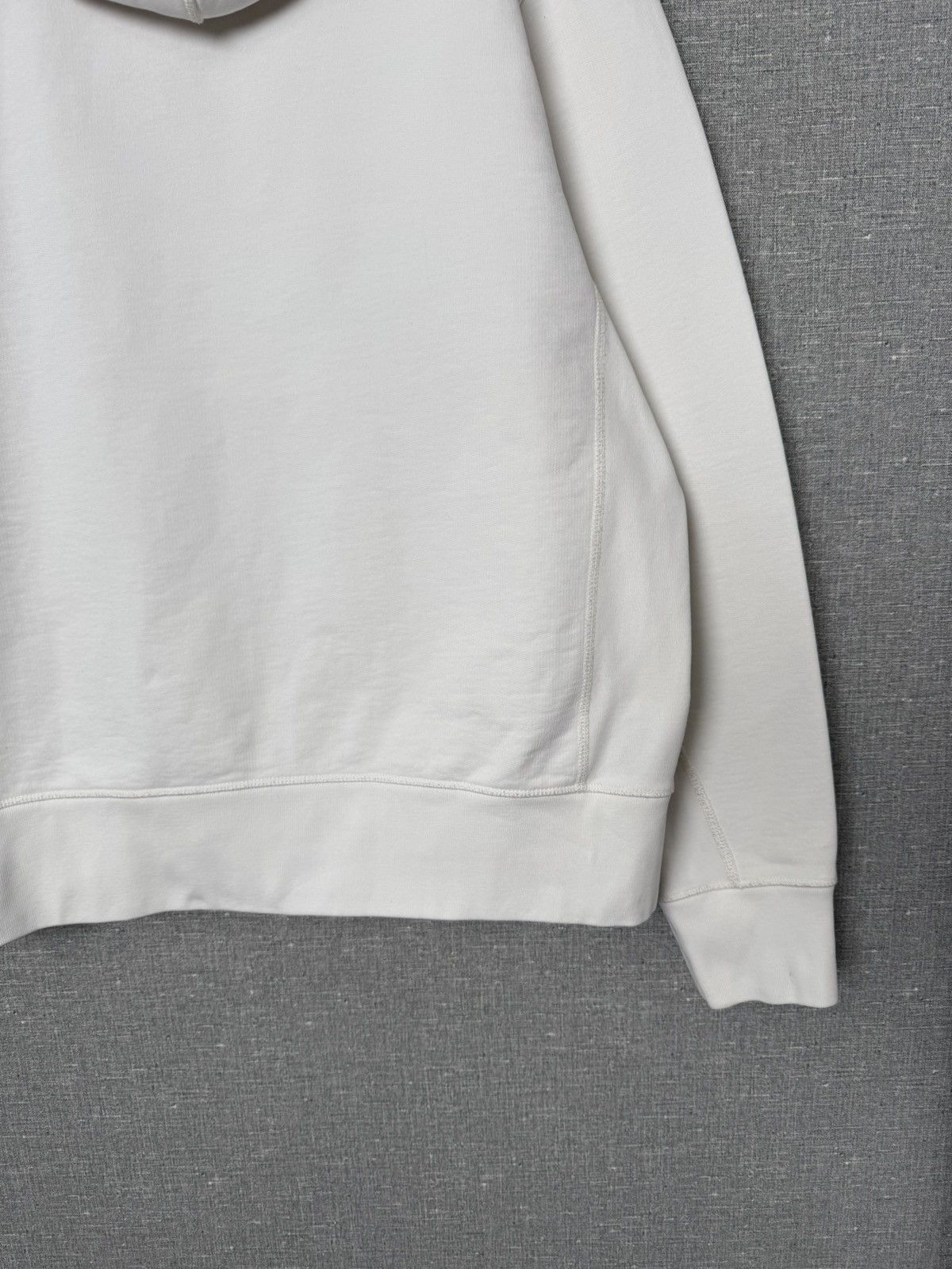 Helmut Lang Helmut Lang Thick White Hoodie Mirrored Web Logo Size XL Size US XL / EU 56 / 4 - 14 Thumbnail