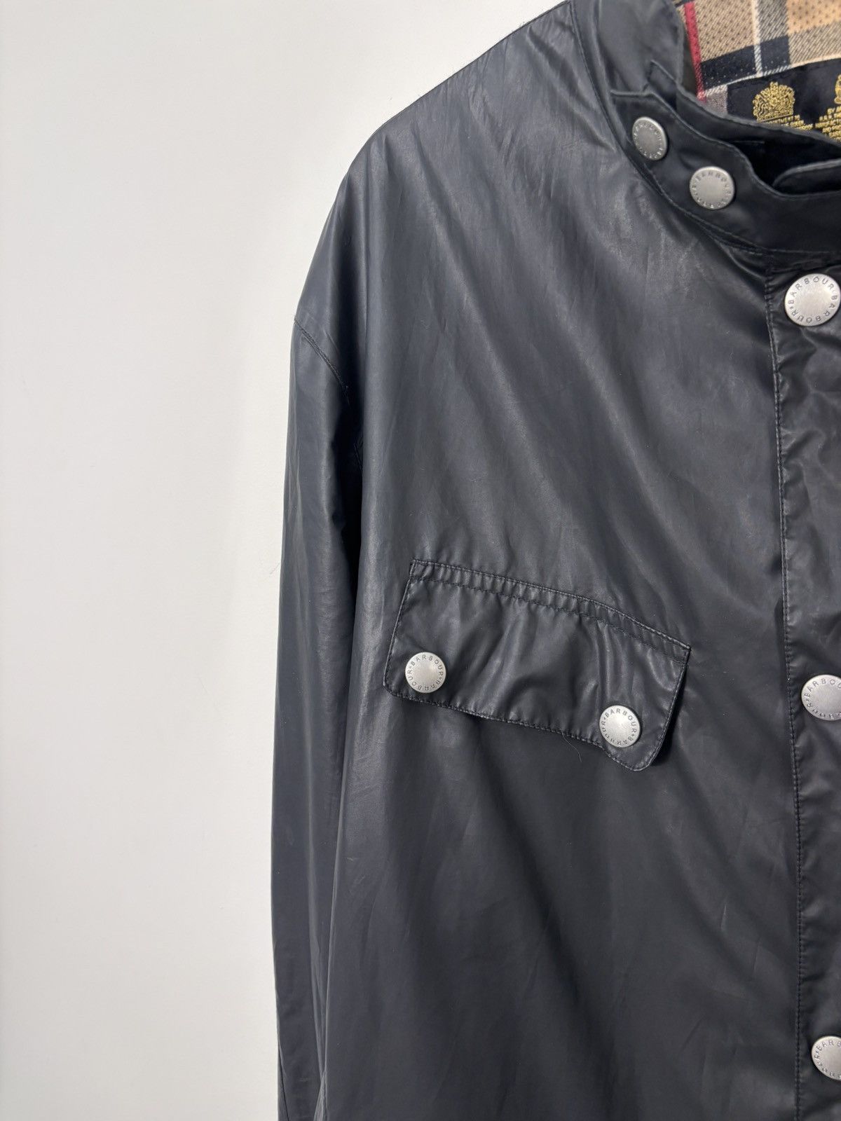 Barbour Barbour International Men’s Norton Black Jacket Coat Size US XXL / EU 58 / 5 - 5 Thumbnail