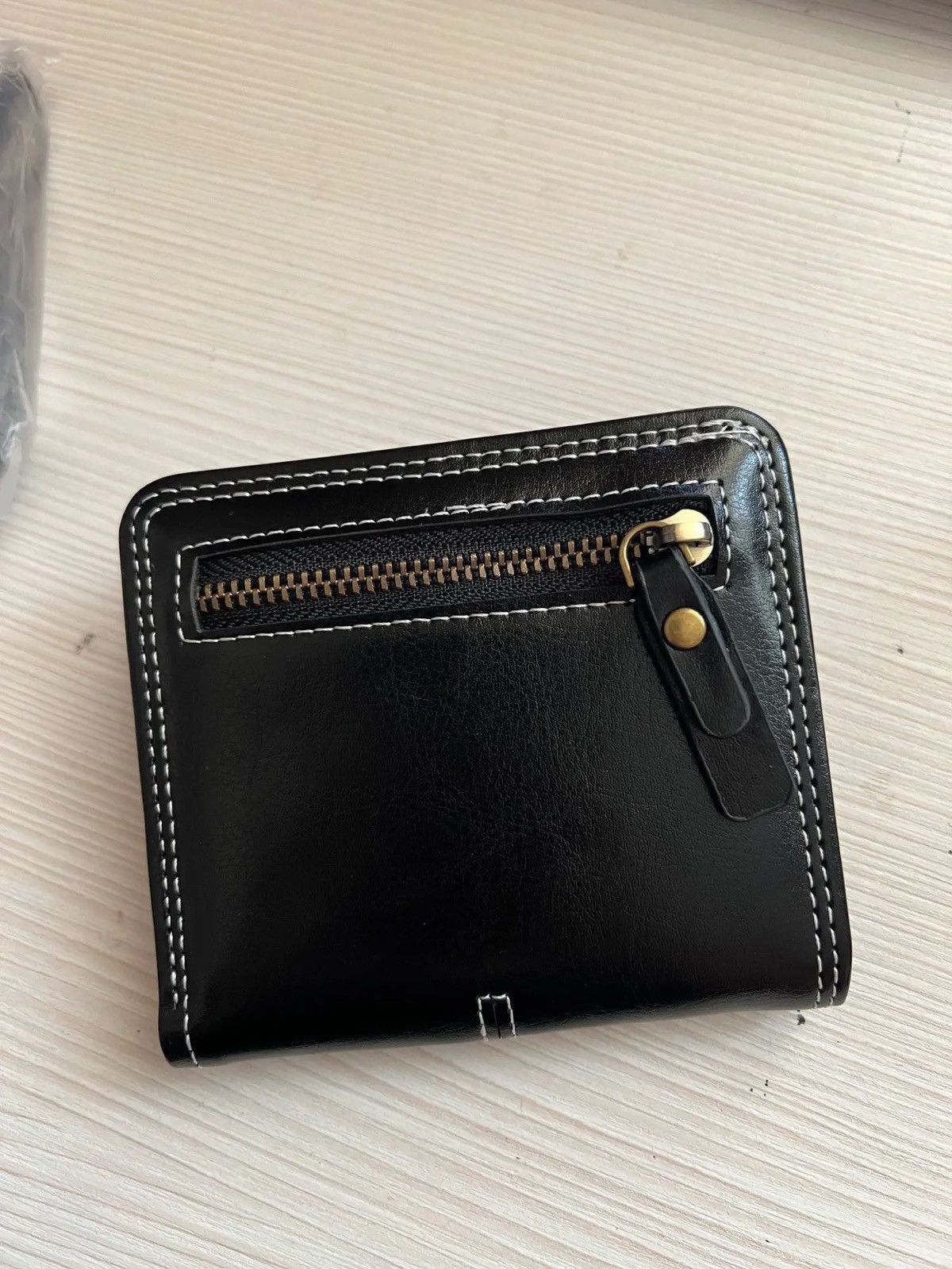 Japanese Brand × Leather Y2K PU Leather Cross Wallet Size ONE SIZE - 4 Thumbnail
