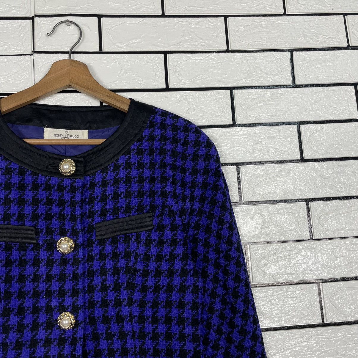 Other Roberto Capucci Plaid Purple Crop Jacket Size S / US 4 / IT 40 - 5 Thumbnail