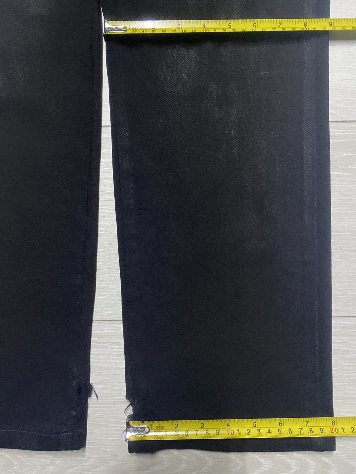 Edwin Vintage Japanese Edwin Black Denim Distressed Loose Jeans Size US 29 - 15 Thumbnail