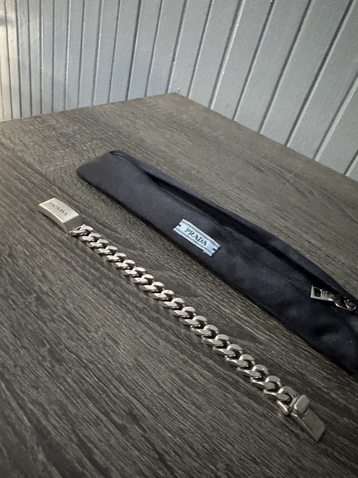 Prada Prada Logo Curb Chain Bracelet Ag925 Sterling Silver Size S Size ONE SIZE - 10 Thumbnail