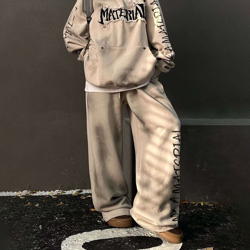 Japanese Brand japanese style graffiti wide sweatpants Size US 30 / EU 46 - 2 Thumbnail