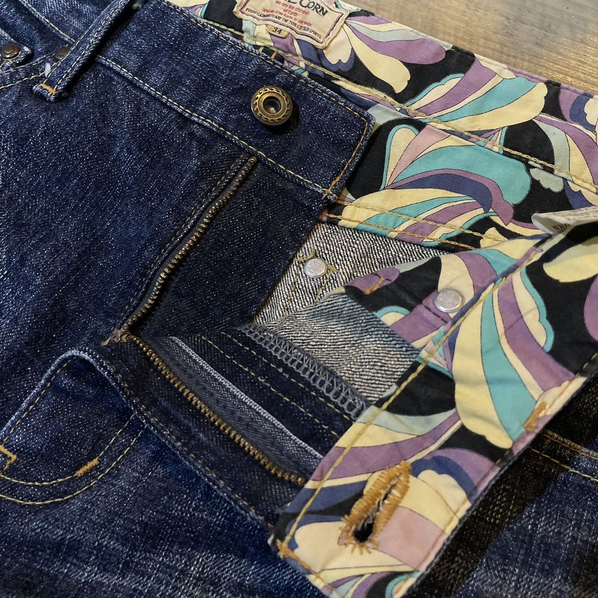 Japanese Brand Blue corn denim jean Size US 34 / EU 50 - 4 Thumbnail