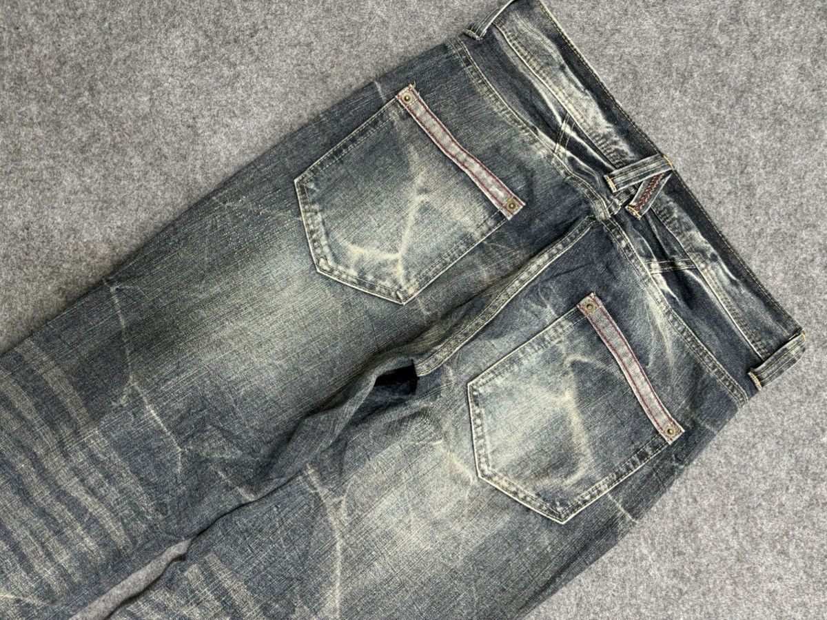Japanese Brand × Seditionaries 💥Insane 90s Style💥Superubis Valetta Cracked Fades Denim F499 Size US 32 / EU 48 - 17 Thumbnail