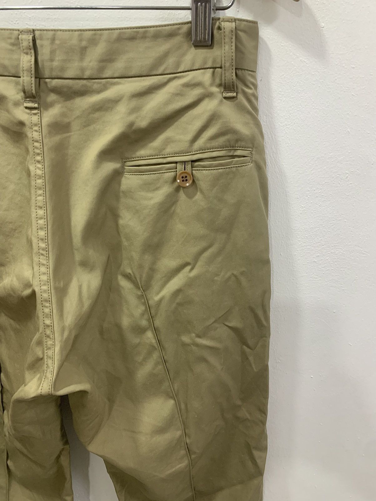 Y's YOHJI YAMAMOTO - Y’s TUCK KHAKI PANTS Size US 30 / EU 46 - 7 Thumbnail