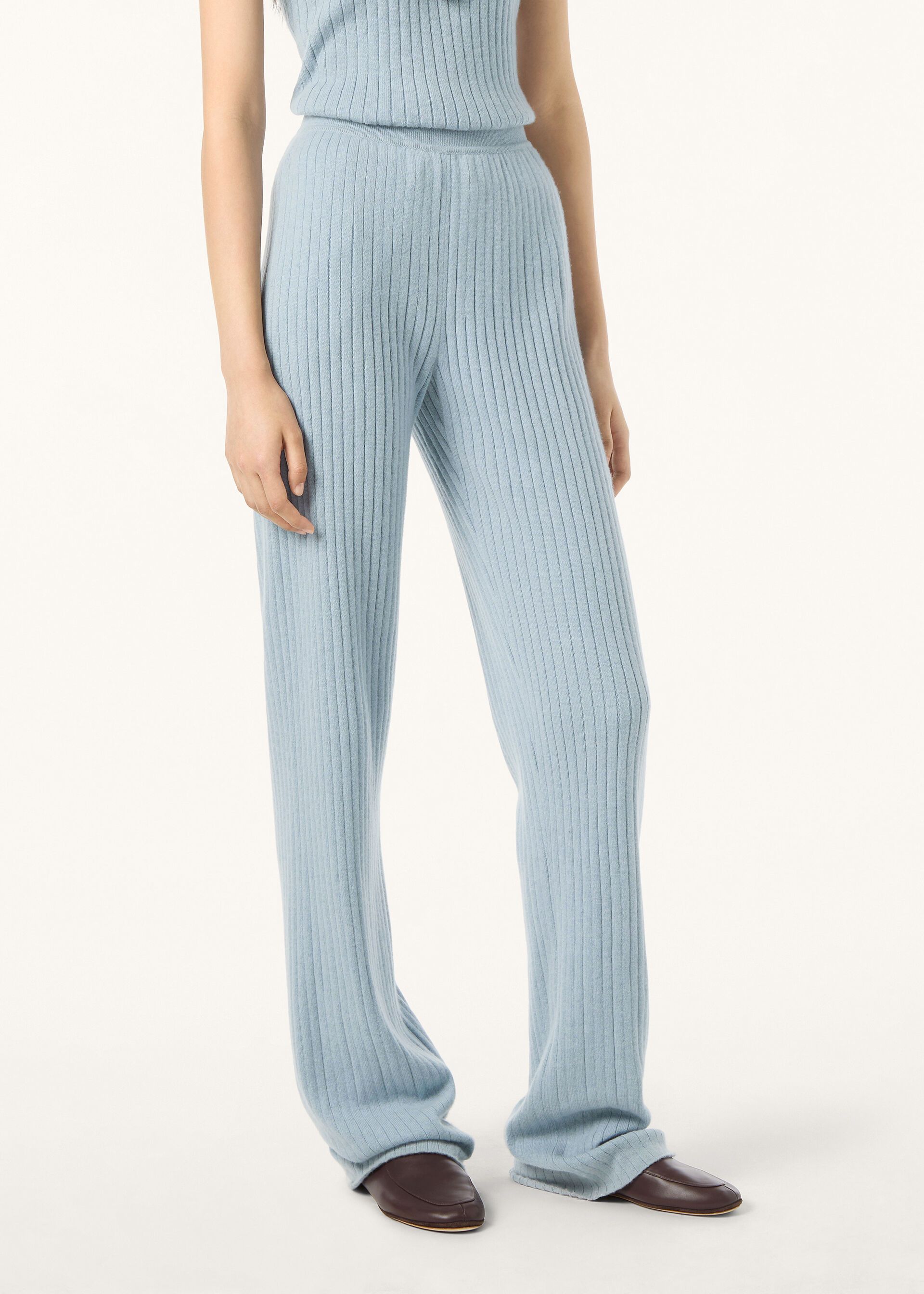 Loro Piana os11x0326 FAQ5242 Baby Coste Pant in Iced Snow Melange Size 27" / US 4 / IT 40 - 4 Thumbnail