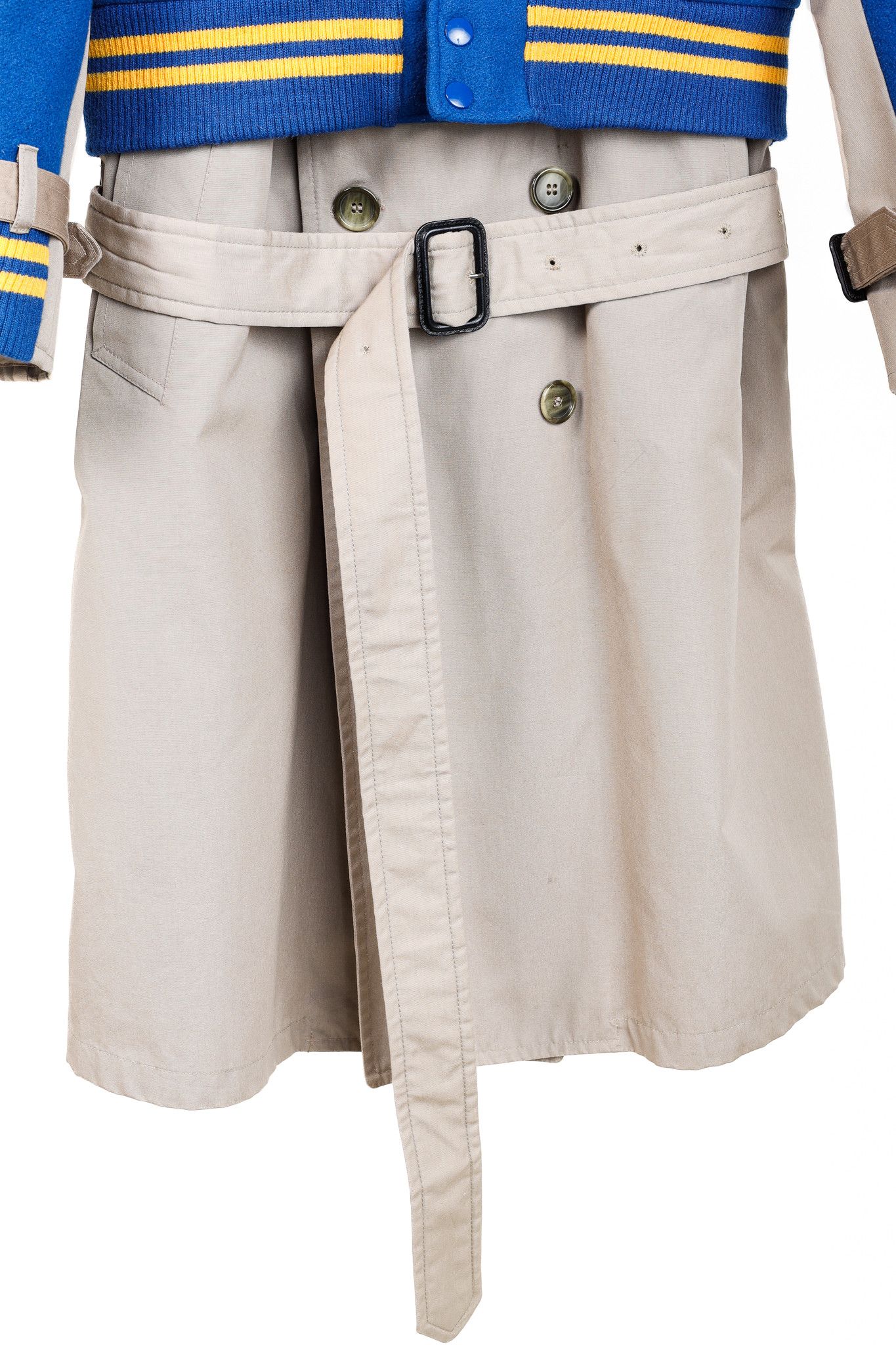 Designer Dry Clean Only Varsity Trench Coat Size L / US 10 / IT 46 - 9 Thumbnail