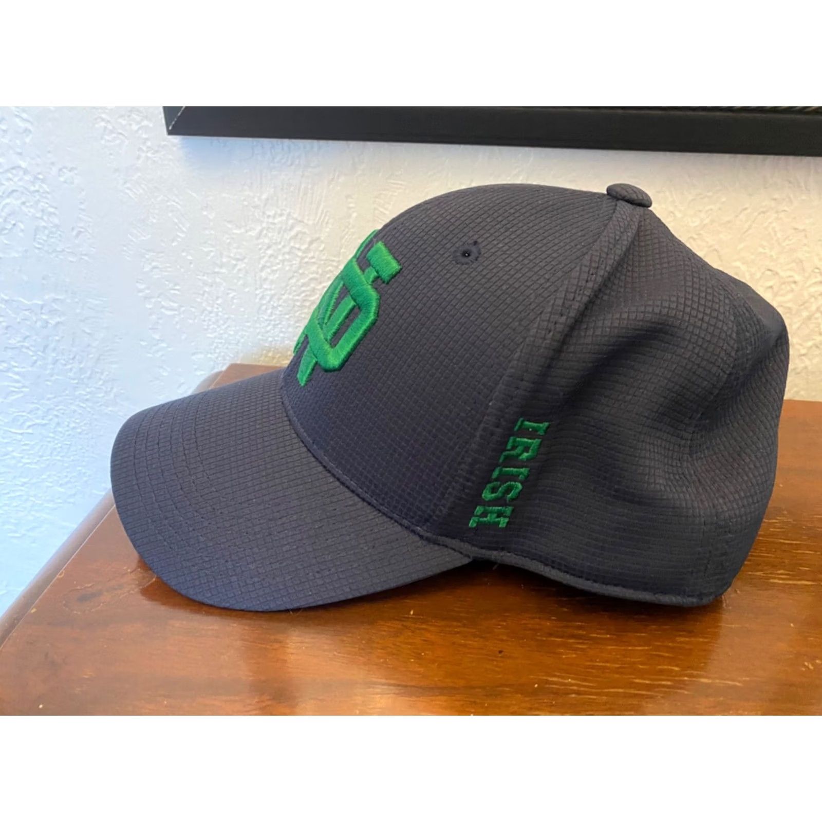 Top Of The World NOTRE DAME Fighting Irish MEN'S Blue MEMORY FIT HAT Fitted M/L Baseball Cap REMEMBERED Top Of The World Mens Blue Memory Fit Hat Size ONE SIZE - 2 Thumbnail