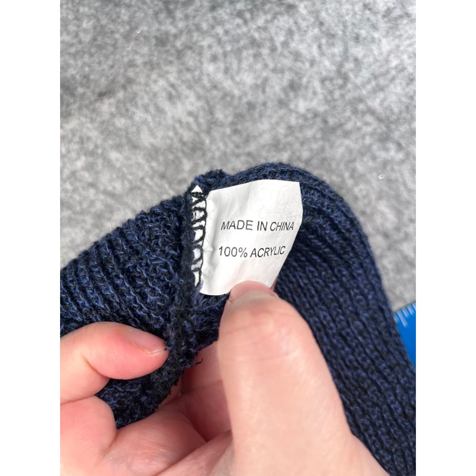 Vintage Unbranded Beanie Adult One Size Blue Black Knit 100% Acrylic Ski Fit Club In Shape Toque Size ONE SIZE - 8 Thumbnail