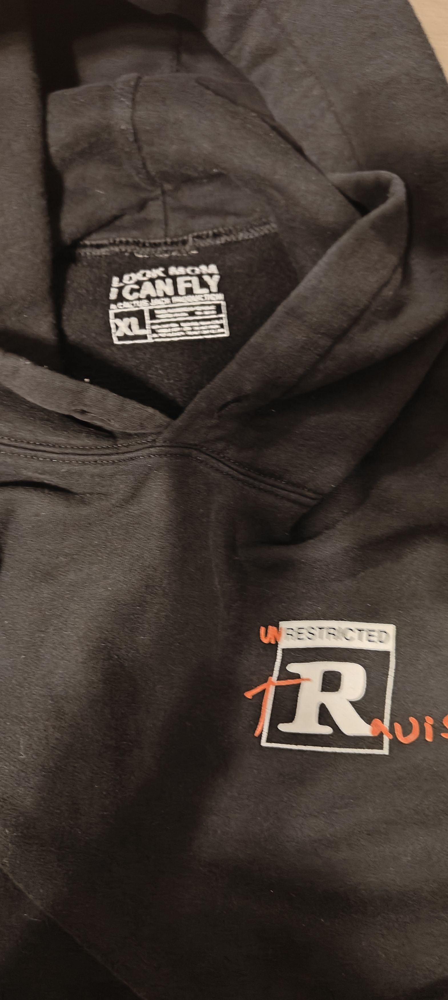 Travis Scott Look mom I can fly “unrestricted Travis” hoodie black large Size US L / EU 52-54 / 3 - 3 Thumbnail
