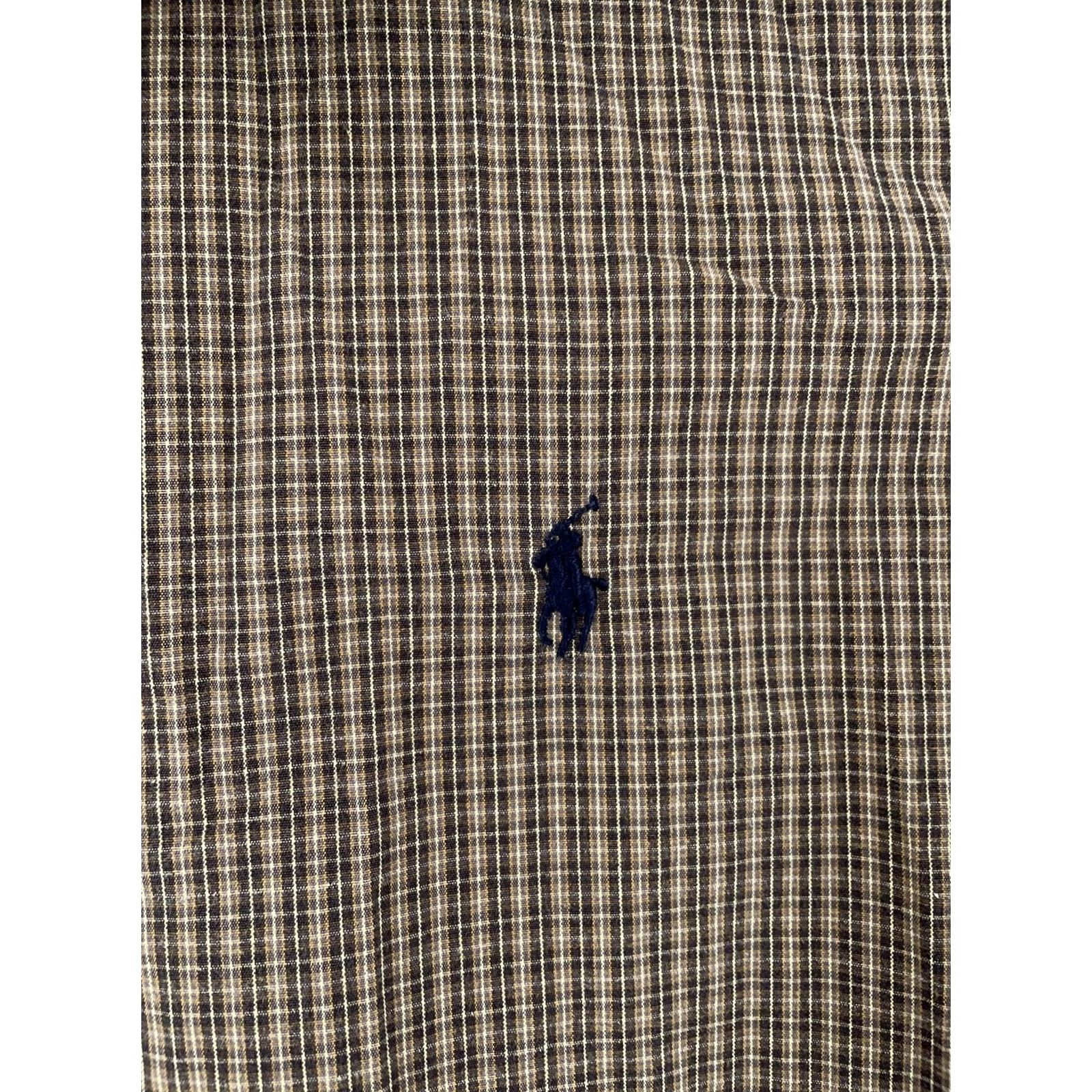 Ralph Lauren Ralph Lauren Shirt Mens Large Brown Plaid Blake Long Sleeve Button-Down Collared Shirt Size US L / EU 52-54 / 3 - 2 Thumbnail