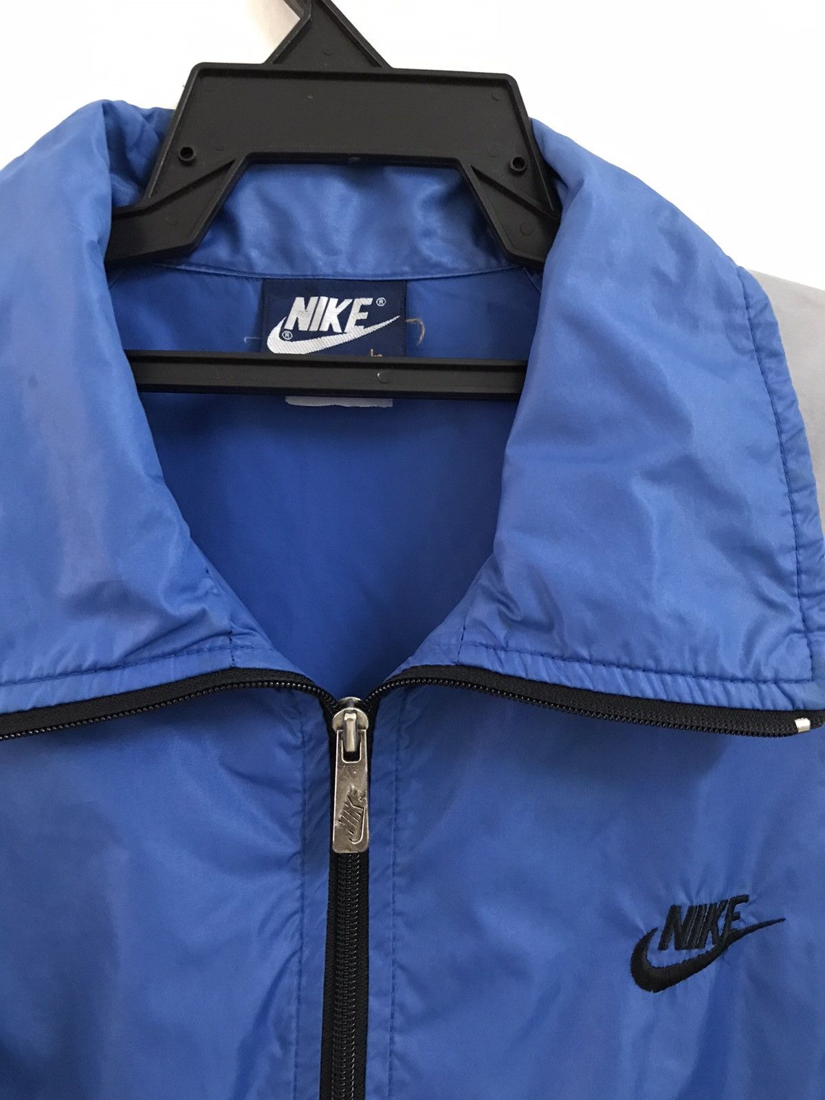 Nike × Vintage 90s Nike Embroidery Logo Windbreaker Jacket Size US L / EU 52-54 / 3 - 5 Thumbnail