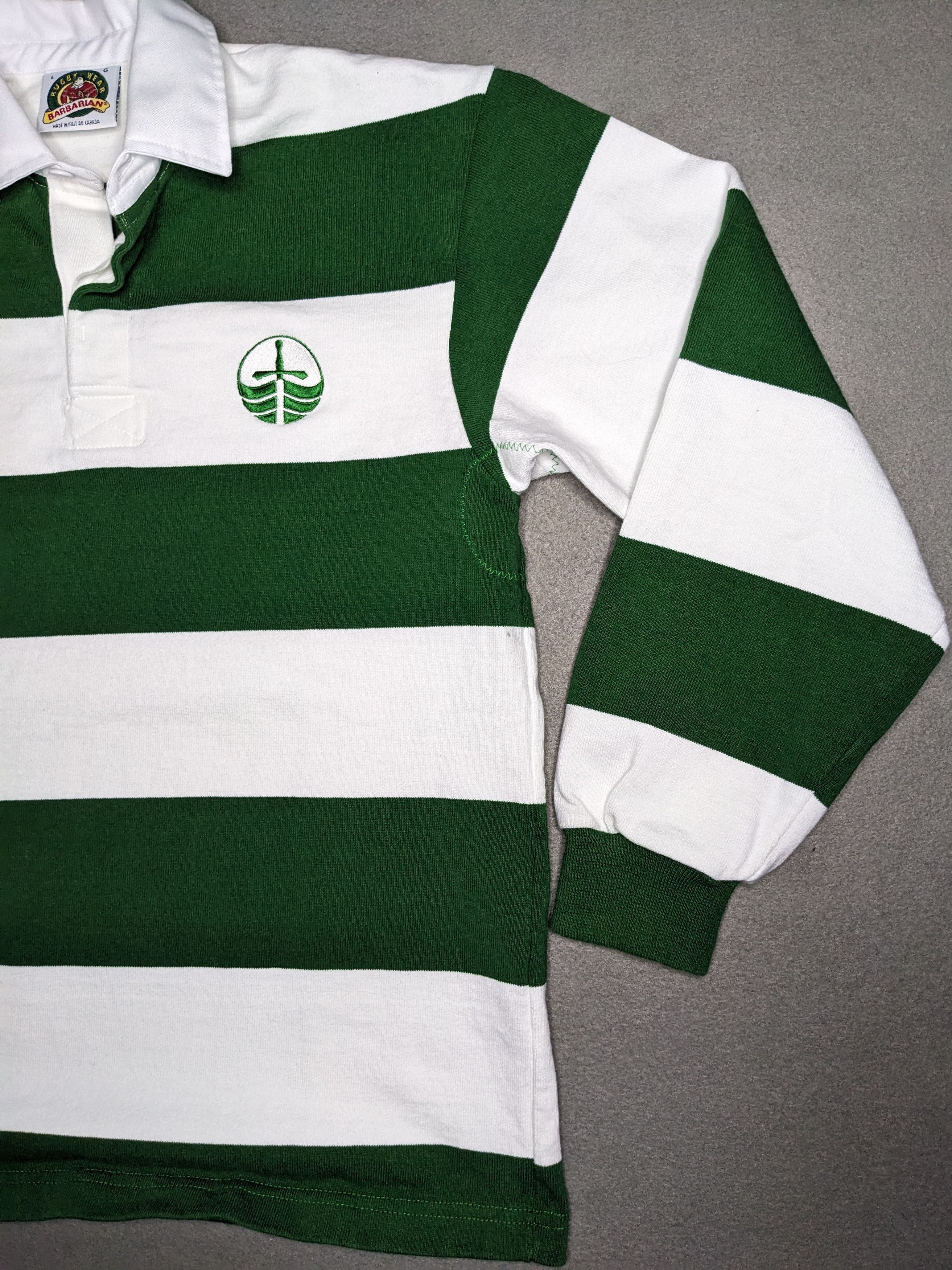 Barbarian VINTAGE Barbarian Striped Rugby Shirt Trent University Large Size US L / EU 52-54 / 3 - 7 Thumbnail