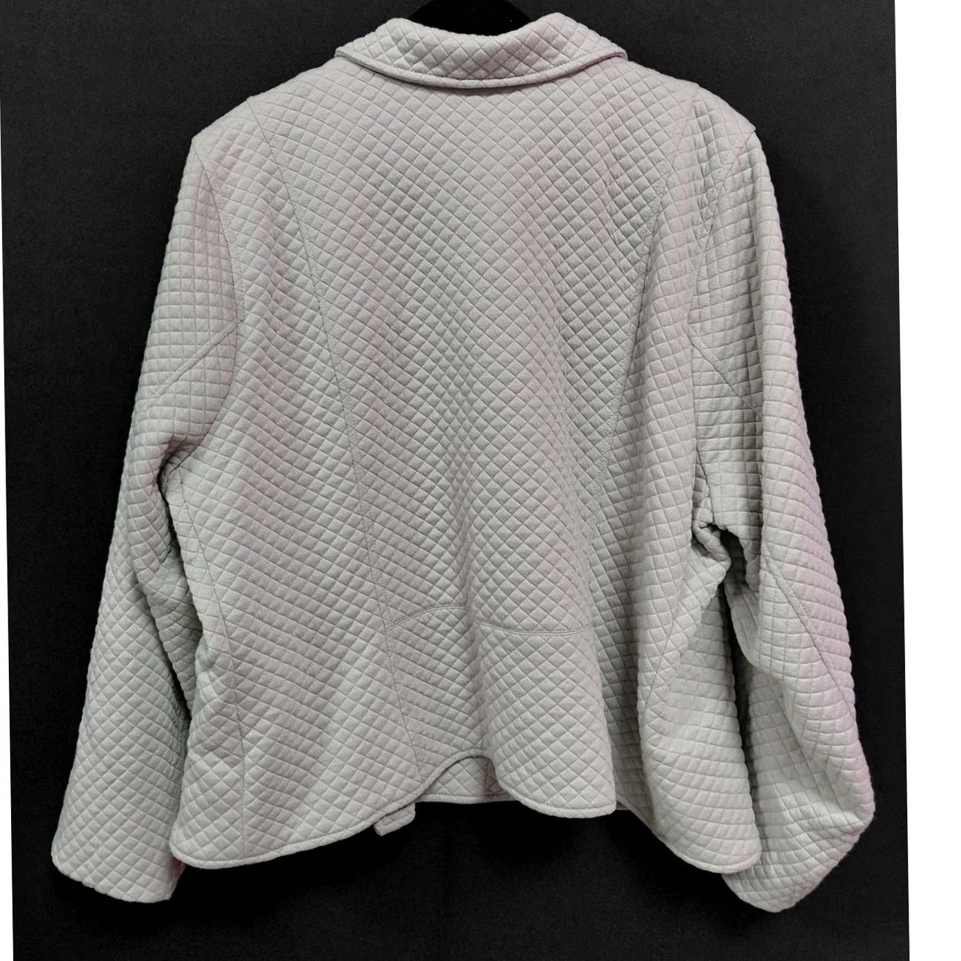 Torrid TORRID Quilted Jacket Gray Long Sleeve Full Zip Women Size 4 Size S / US 4 / IT 40 - 2 Thumbnail
