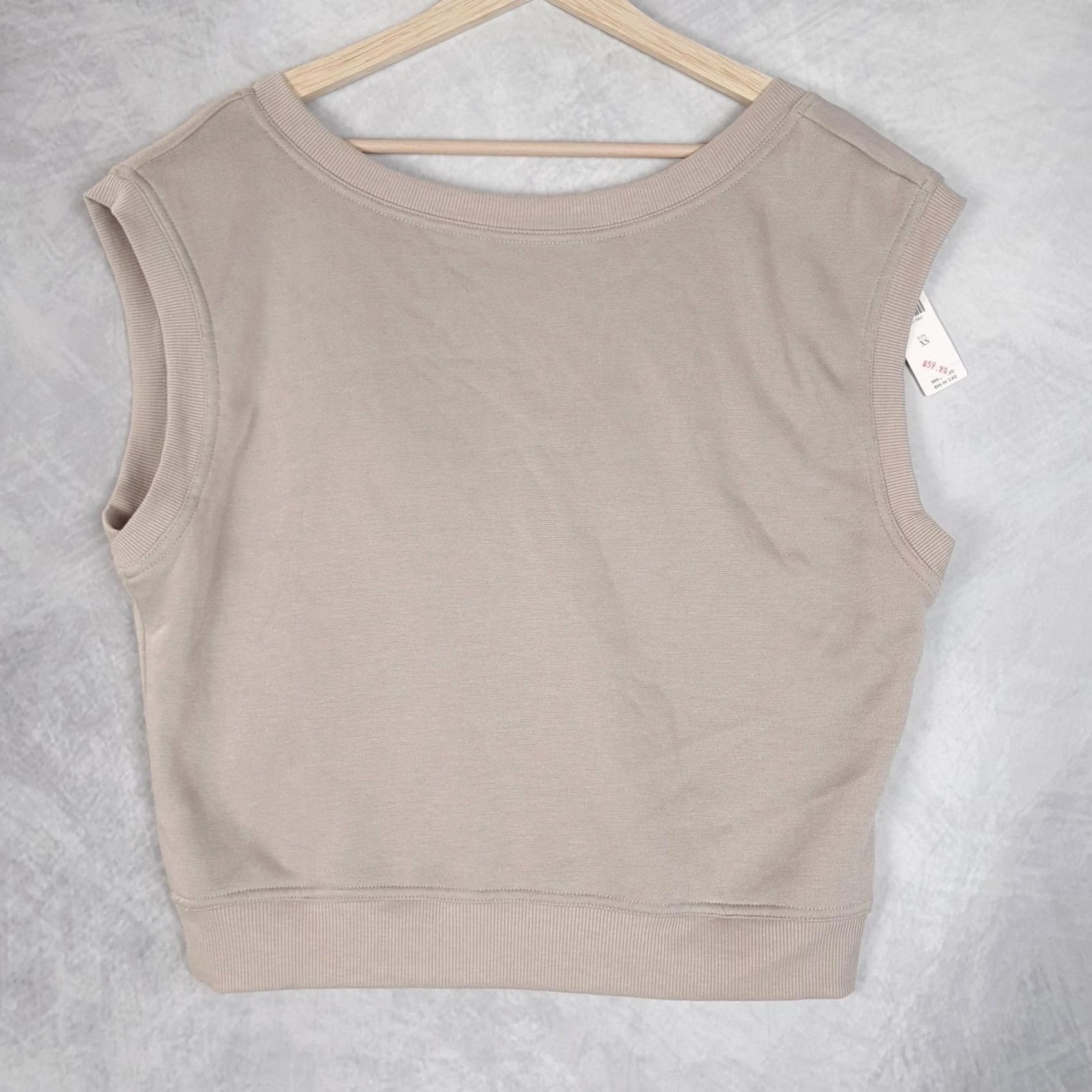 Anthropologie Maeve by Anthropologie Sweater Vest Womens XS Beige Bow Back Knit Sleeveless Crew Neck Casual Layering Size XS / US 0-2 / IT 36-38 - 5 Thumbnail