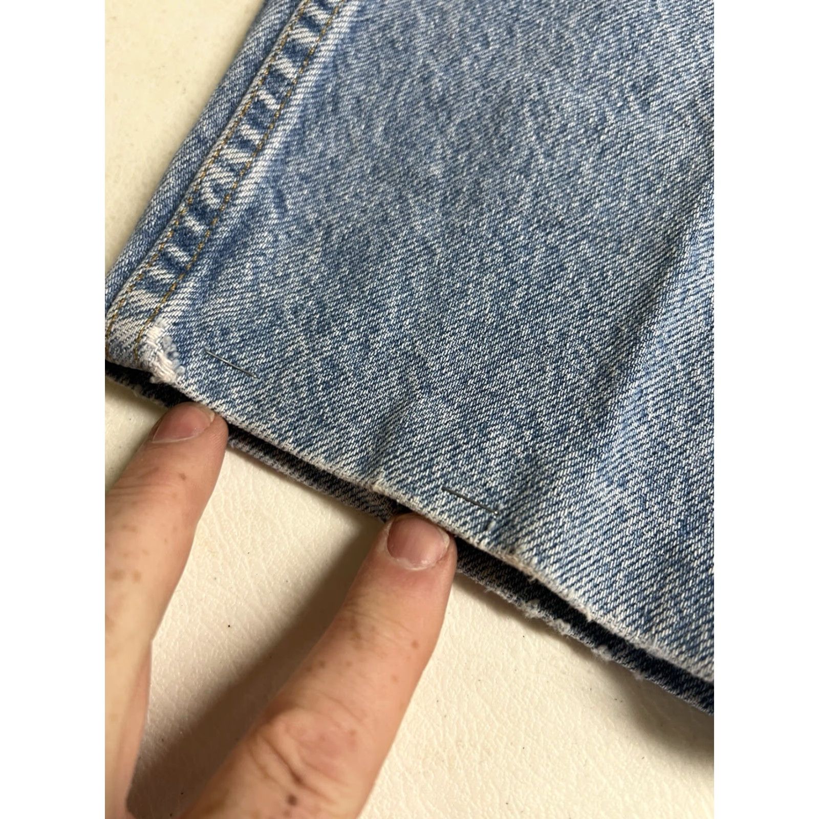 Levi's VINTAGE Levi's 505 Jeans Blue Denim 38x30 USA Made Regular Men Size US 38 / EU 54 - 6 Thumbnail