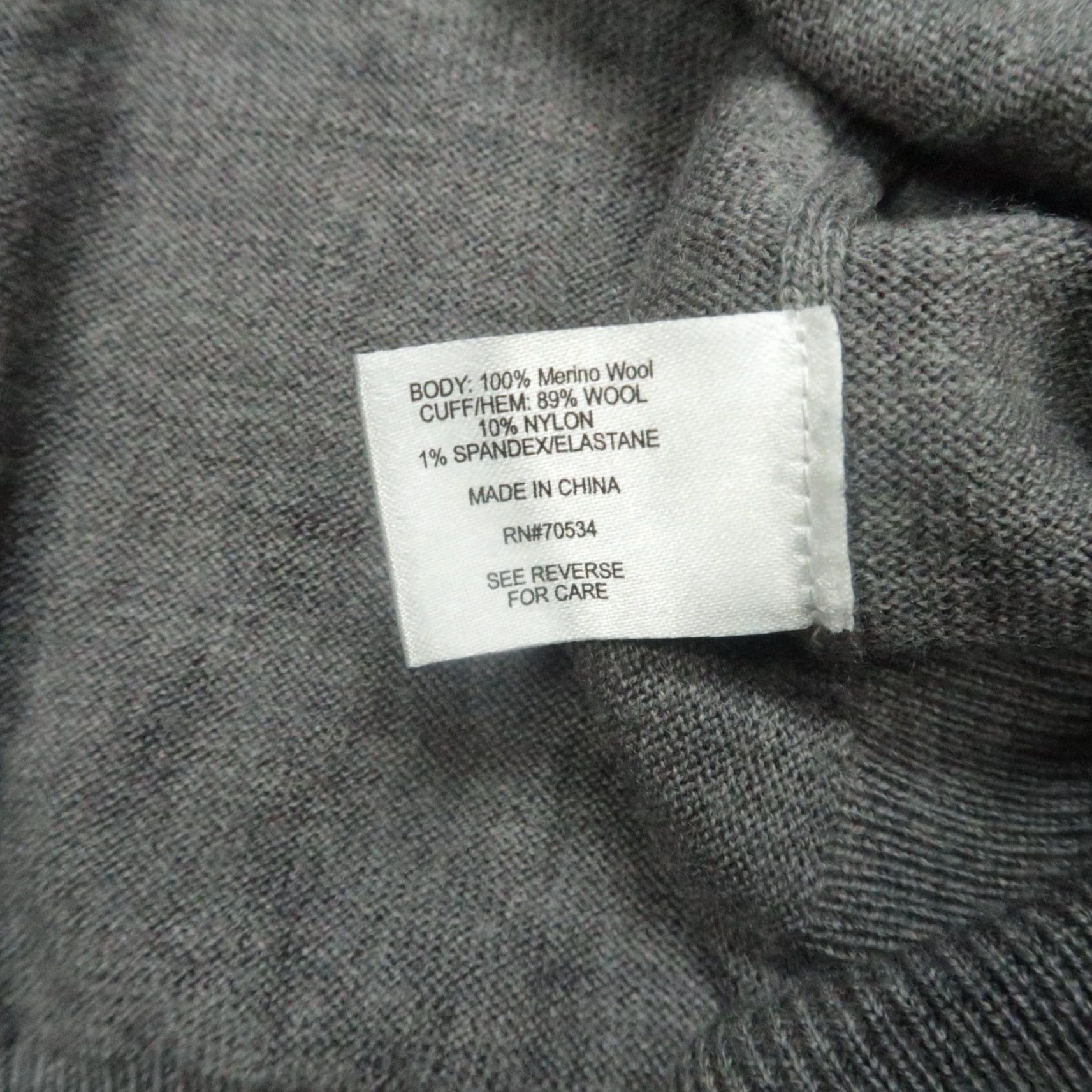Orvis Orvis Mens Large Gray Merino Wool Full Zip V Neck Cardigan Pockets Sweater Size US L / EU 52-54 / 3 - 4 Thumbnail