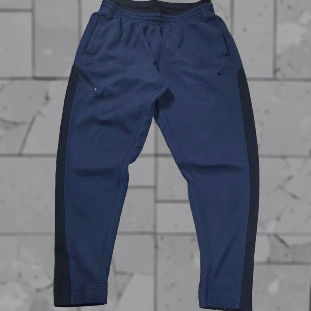 Nike Nike Dri-FIT Showtime Pants Mens Blue Black L Joggers Athletic Tapered 930565 Size US 33 - 1 Thumbnail