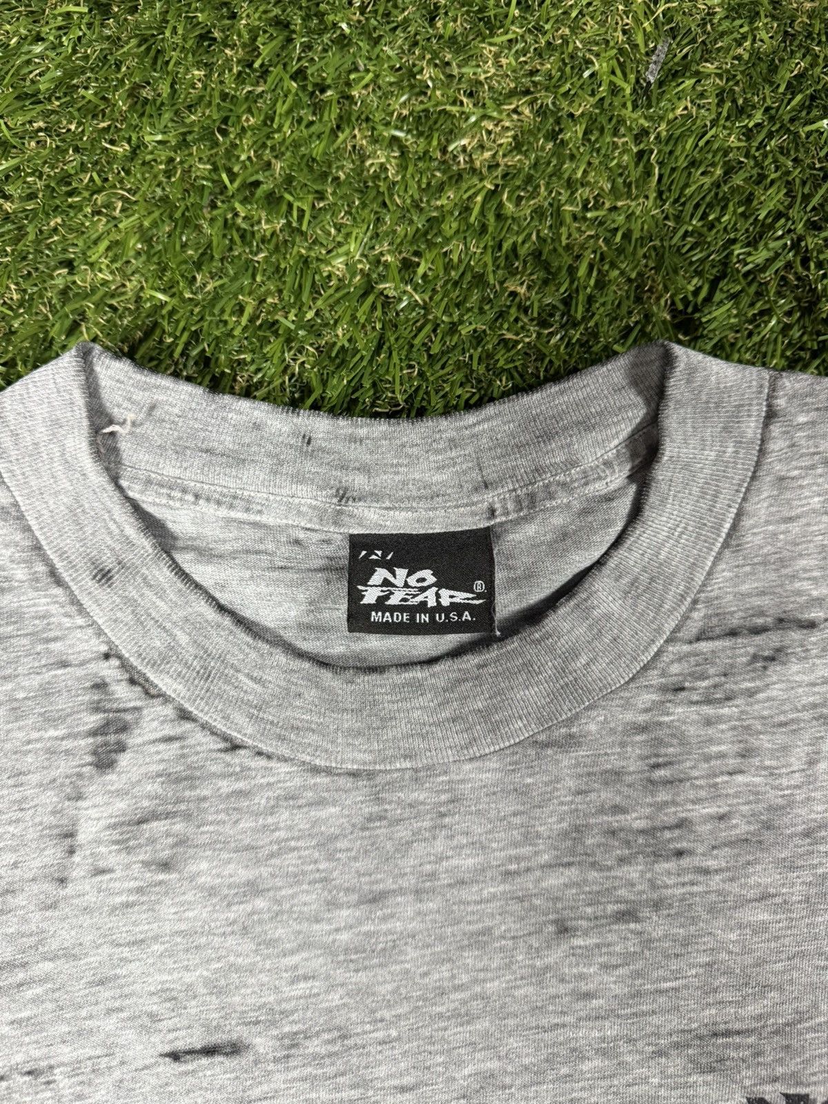 No Fear Vintage 90s No Fear Gun Distressed Essential Graphic Tee Size US L / EU 52-54 / 3 - 4 Thumbnail
