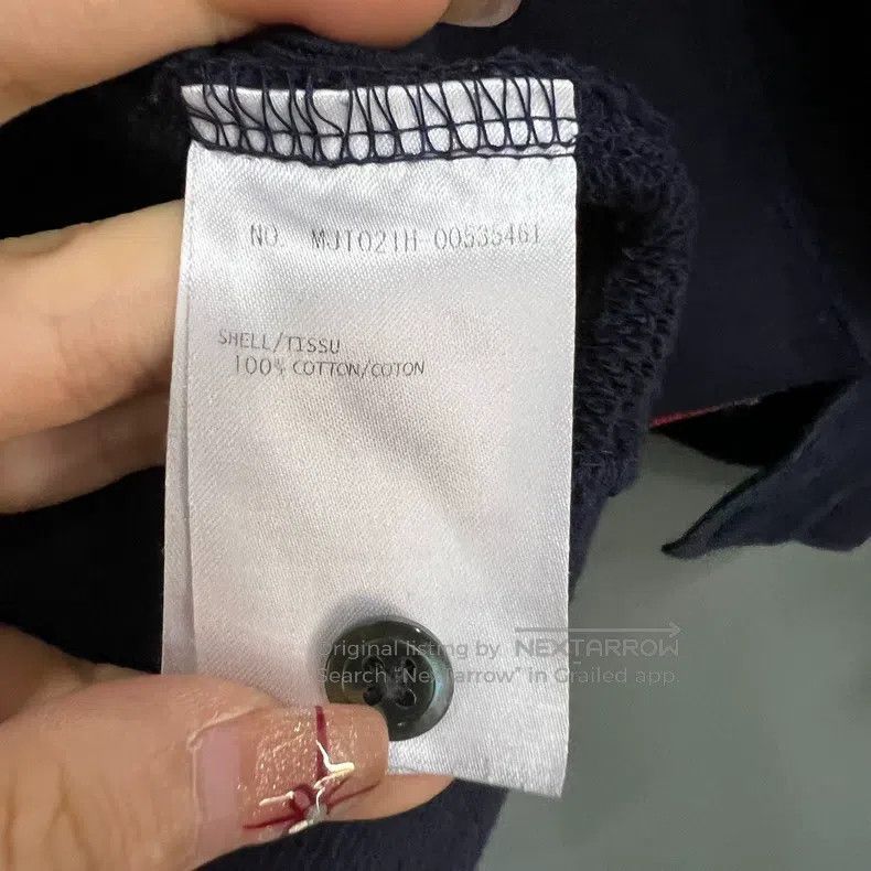 Thom Browne Thom Browne Blue-gray hoodie with four stripes Size US L / EU 52-54 / 3 - 4 Thumbnail