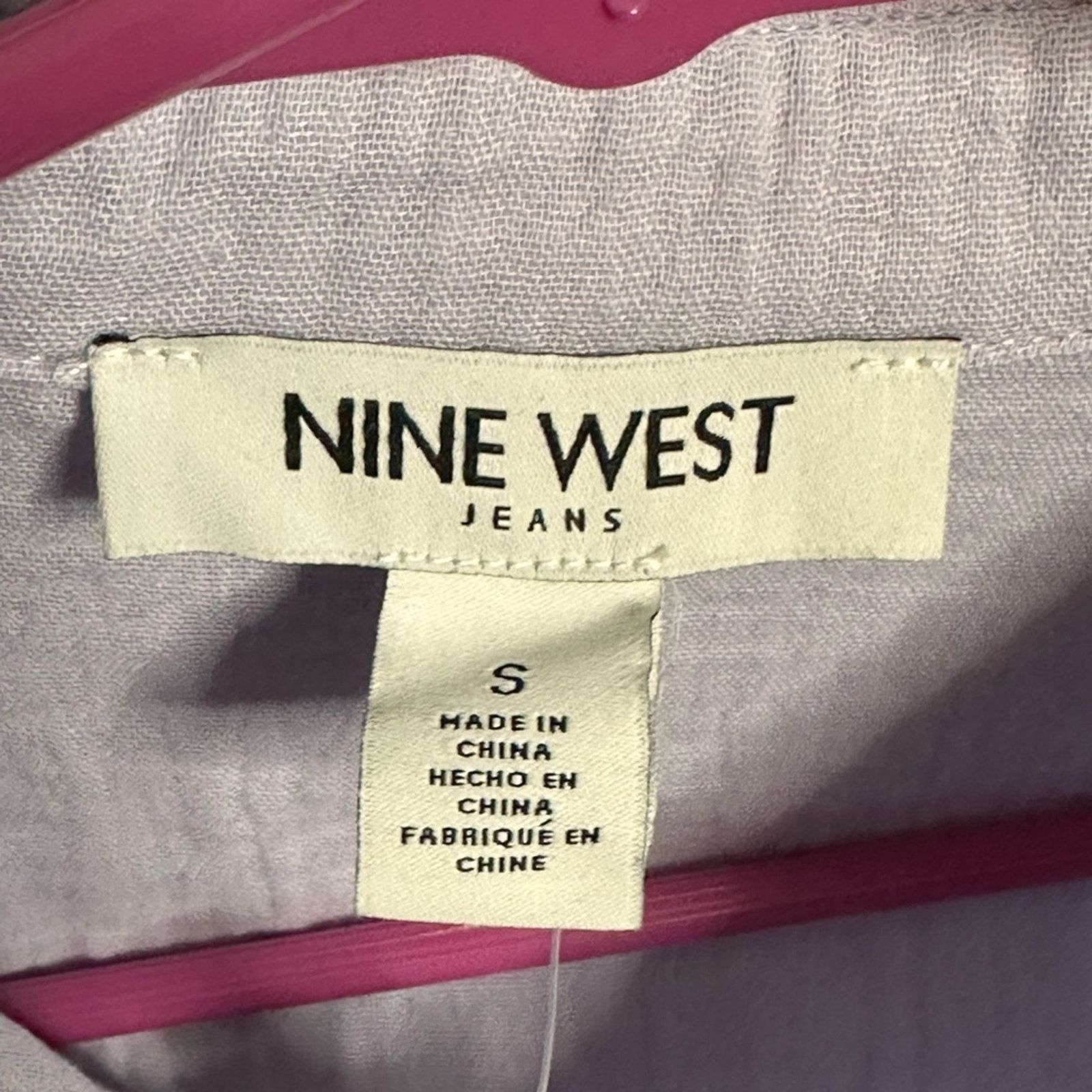 Nine West NWT Nine West Double-Crepe Button-Down Roll-Tab-Sleeve Shirt Size S / US 4 / IT 40 - 7 Thumbnail