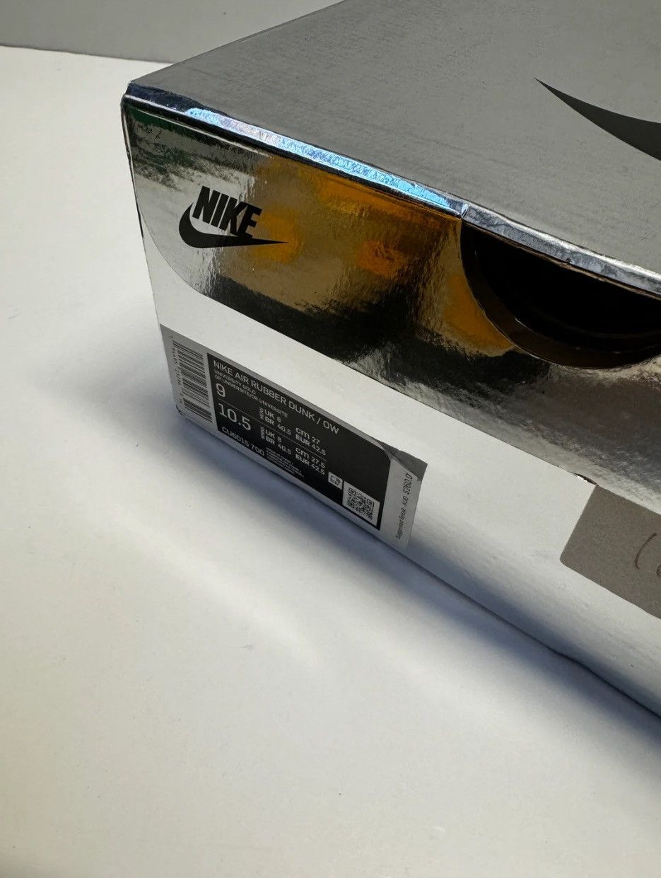 Nike × Off-White × Virgil Abloh Nike Air Rubber Dunk Off-White University Gold Size US 9 / EU 42 - 6 Thumbnail