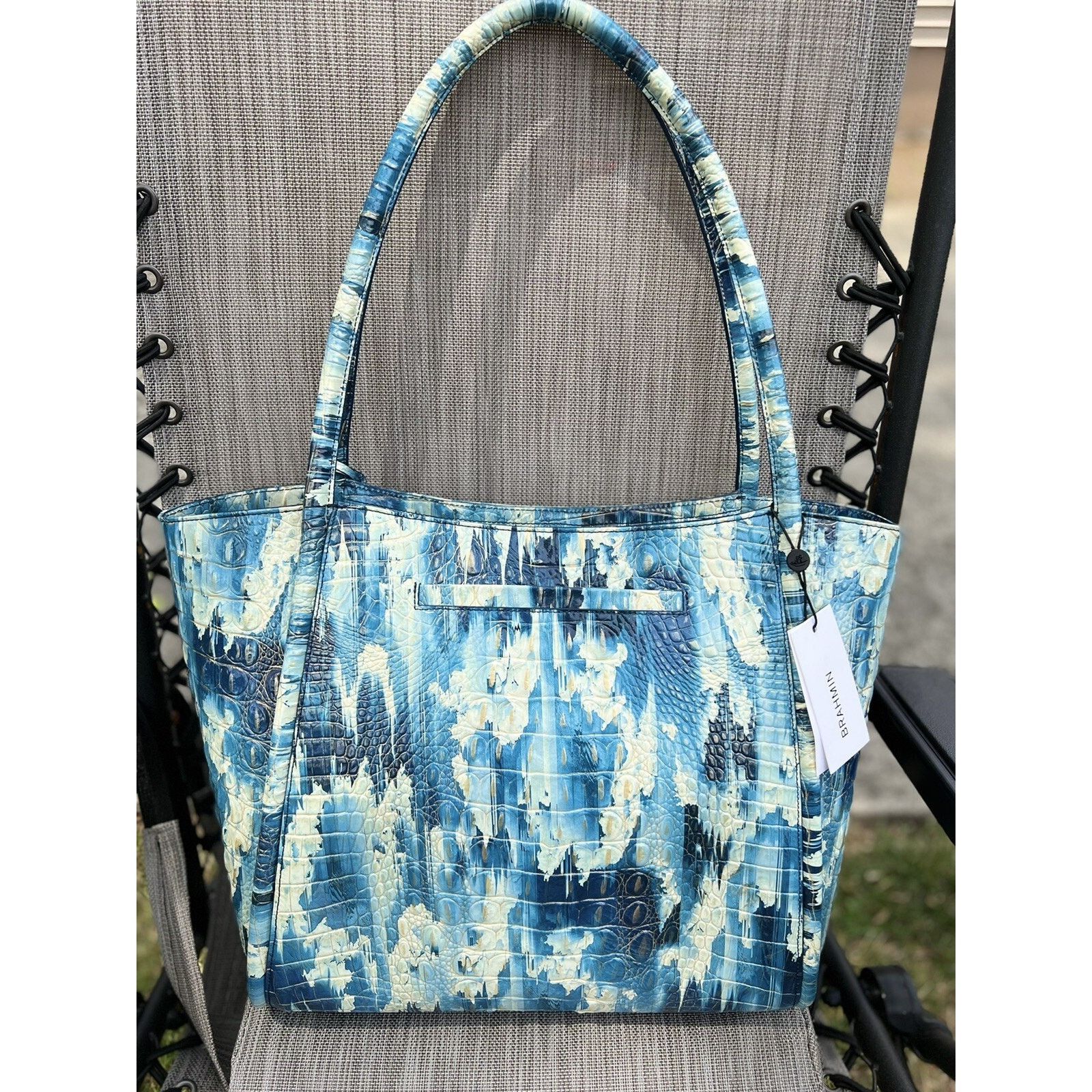 BRAHMIN BRAHMIN BAILEE Deep Water Melbourne Genuine Leather B000513 Size ONE SIZE - 4 Thumbnail