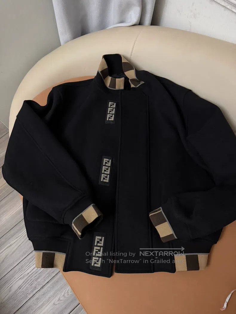 Fendi Fendi Men's wool jacket, classic striped cuffs Size US M / EU 48-50 / 2 - 1 Thumbnail