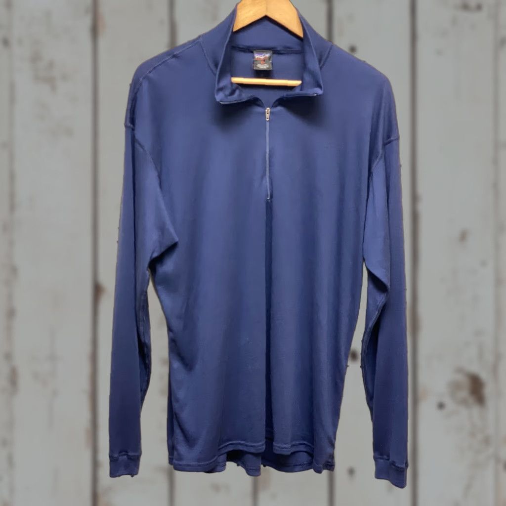 Patagonia Patagonia Capilene Baselayer 1/4 Zip Pullover Mens XL Blue Ski Winter Pullover Men XL Blue Capilene Baselayer 1/4 Zip Knit 100% Polyester Size US XL / EU 56 / 4 - 1 Thumbnail