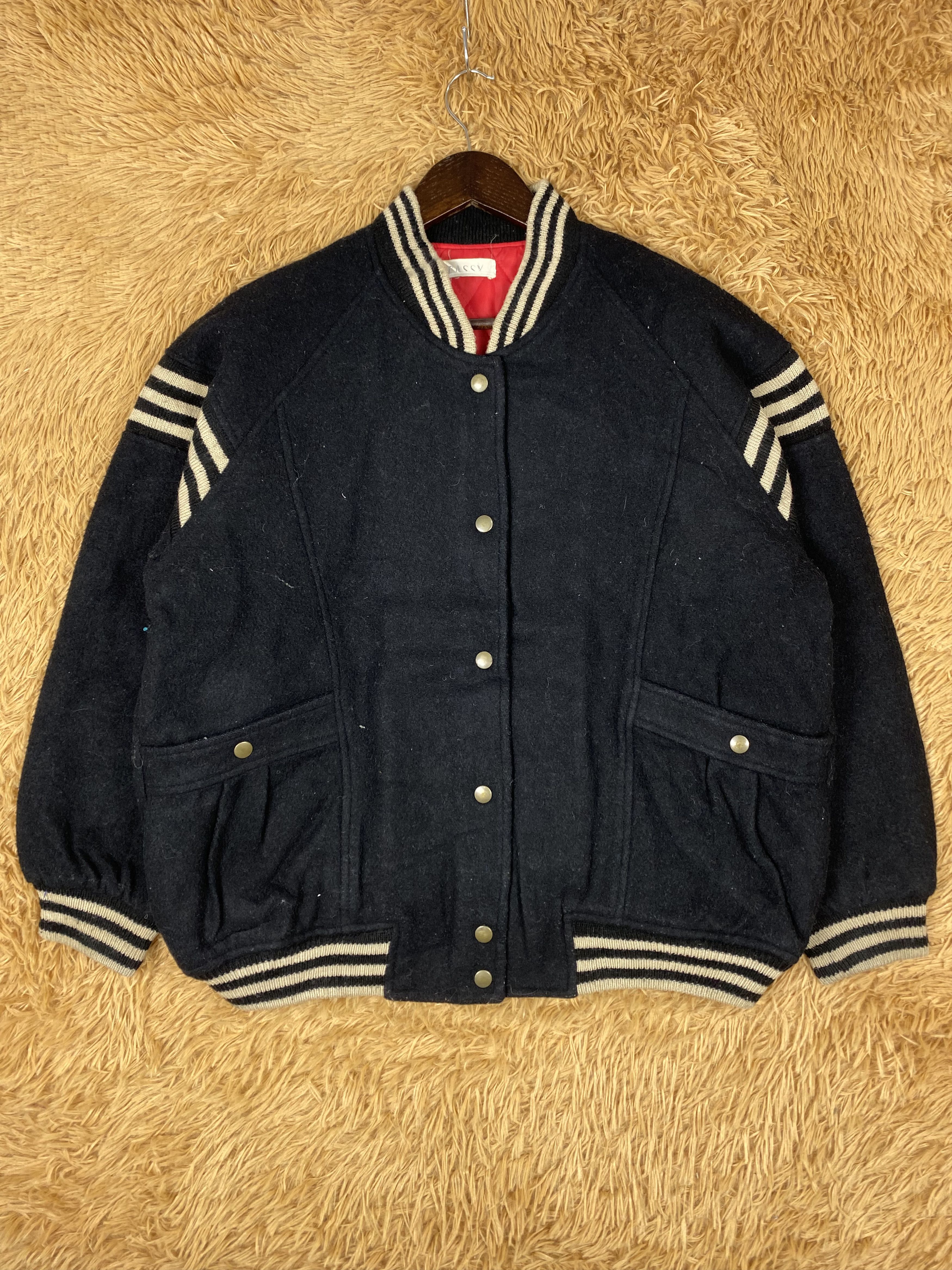 Vintage Vintage Sparkle Club Varsity Jacket DJ1004 Size US M / EU 48-50 / 2 - 2 Thumbnail
