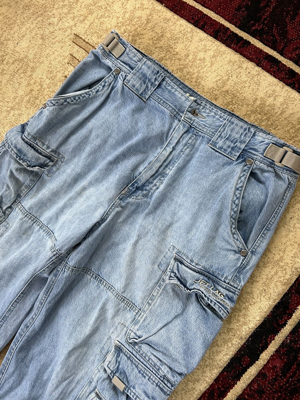 Jet Lag × Vintage Vintage Jet Lag Baggy Denim Cargo Jeans Size US 36 / EU 52 - 9 Thumbnail