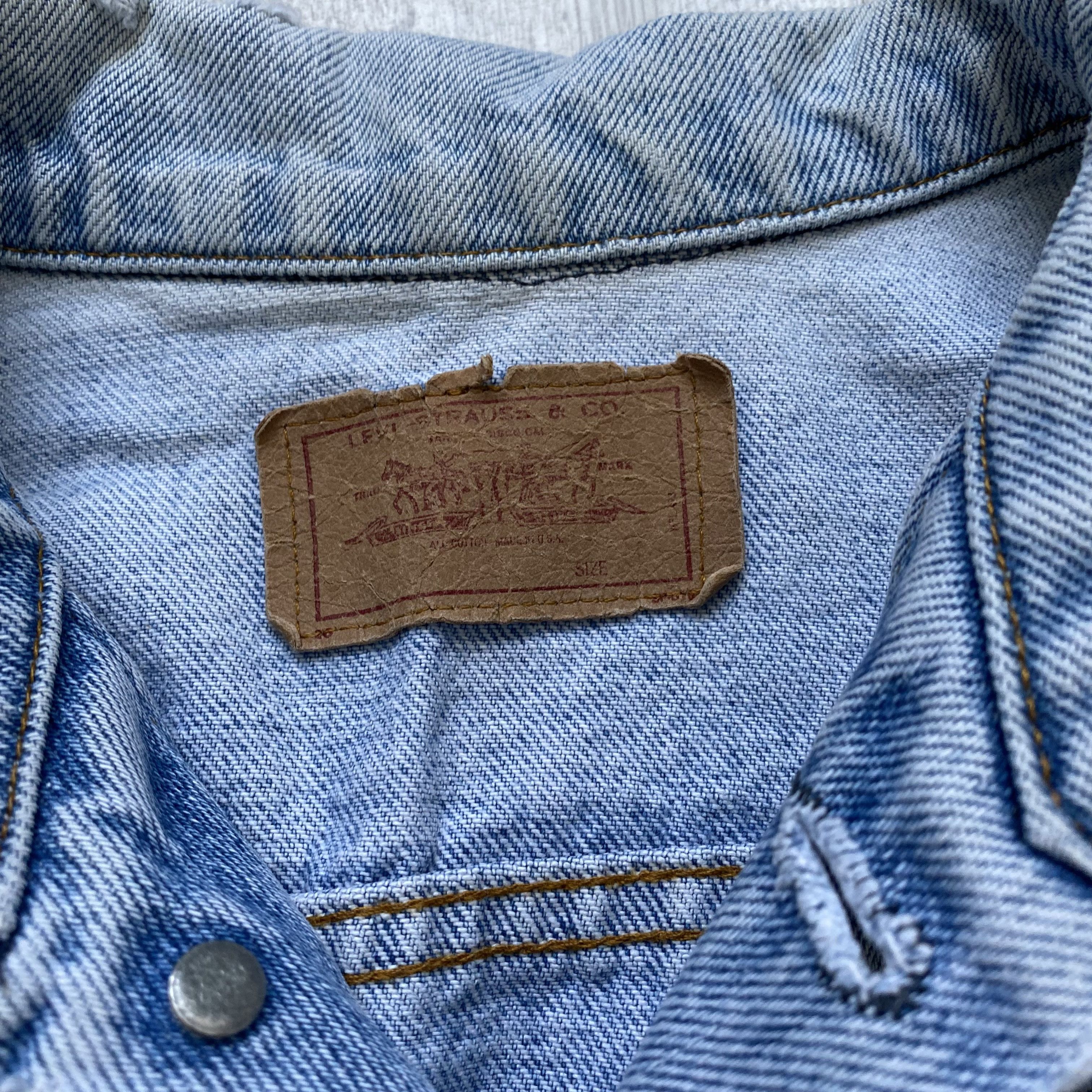 Levi's Vintage Clothing Vintage 80s Levis denim jacket trucker distressed Made USA Size US M / EU 48-50 / 2 - 6 Thumbnail