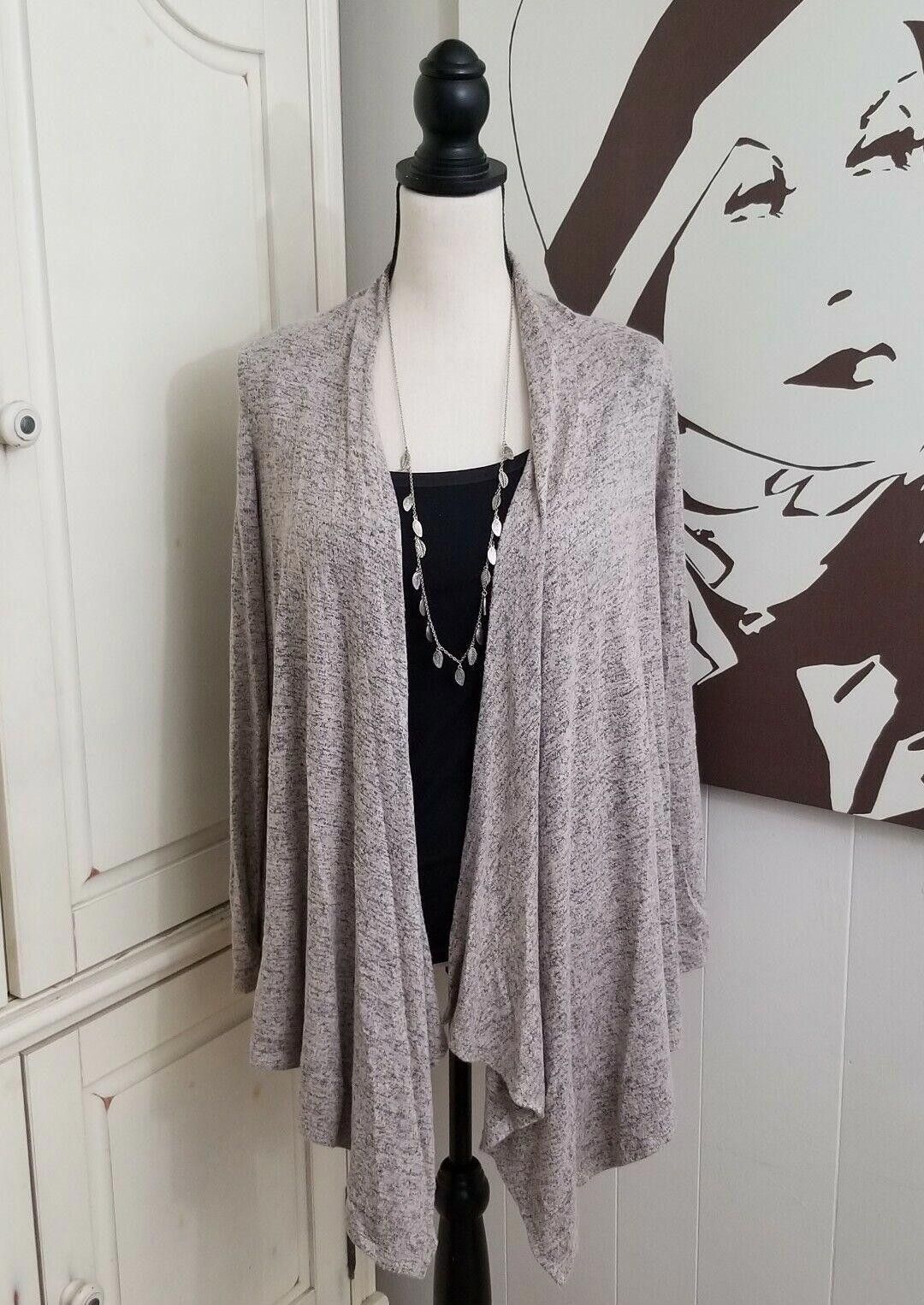 Designer Philosophy Sweater Medium Heathered Beige Open Front Size M / US 6-8 / IT 42-44 - 1 Thumbnail