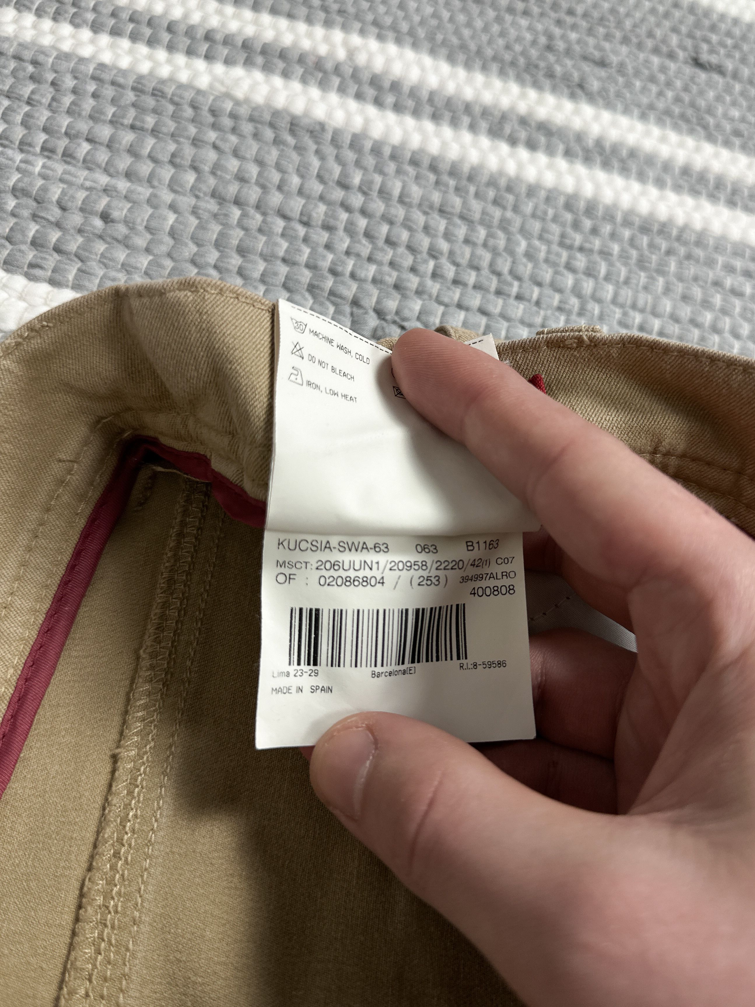 Burberry Burberry Beige Chino Pants Trousers Size 28" / US 6 / IT 42 - 9 Thumbnail