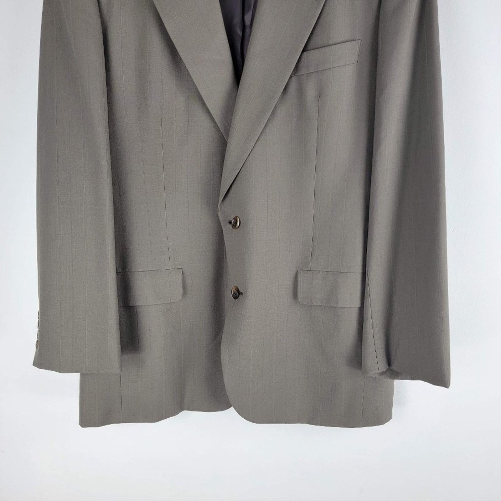 Hickey Freeman Hickey Freeman Boardroom Blazer Union Made Wool Lined 43L Size 42L - 3 Thumbnail