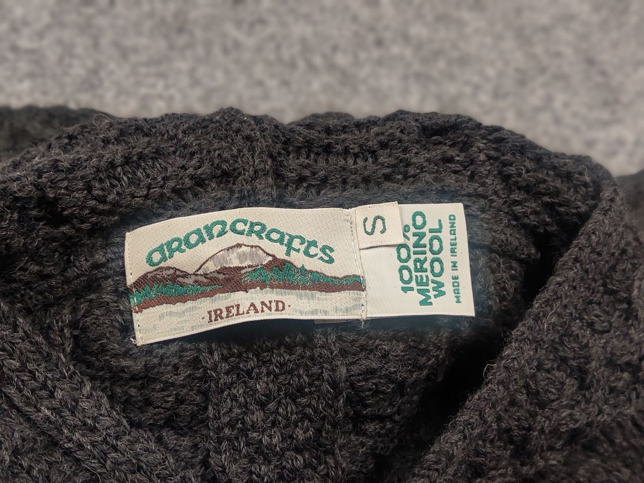 Aran Crafts Aran Crafts Vintage wool Zip Hoodie Knit Cable Gray Sweater Size S / US 4 / IT 40 - 13 Thumbnail