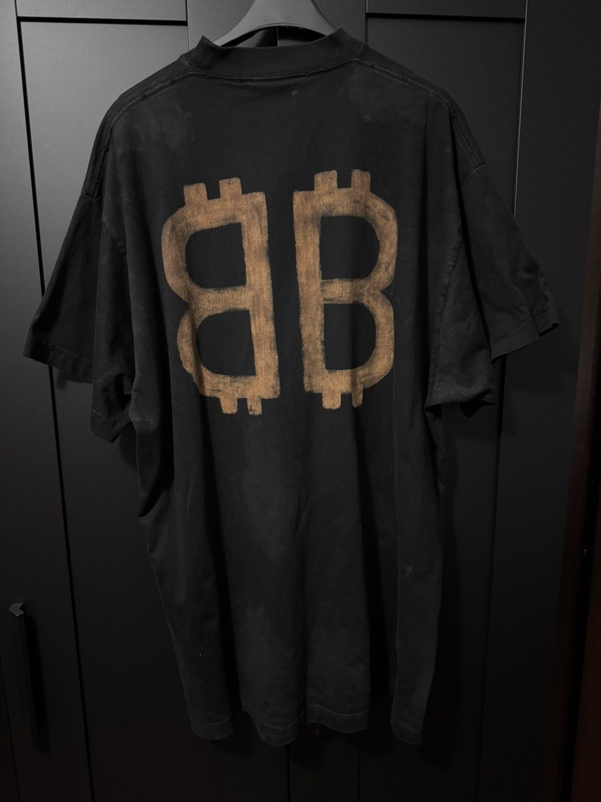 Balenciaga Balenciaga Crypto BB Oversized Tee BLUELLE🌊 Size US S / EU 44-46 / 1 - 2 Thumbnail