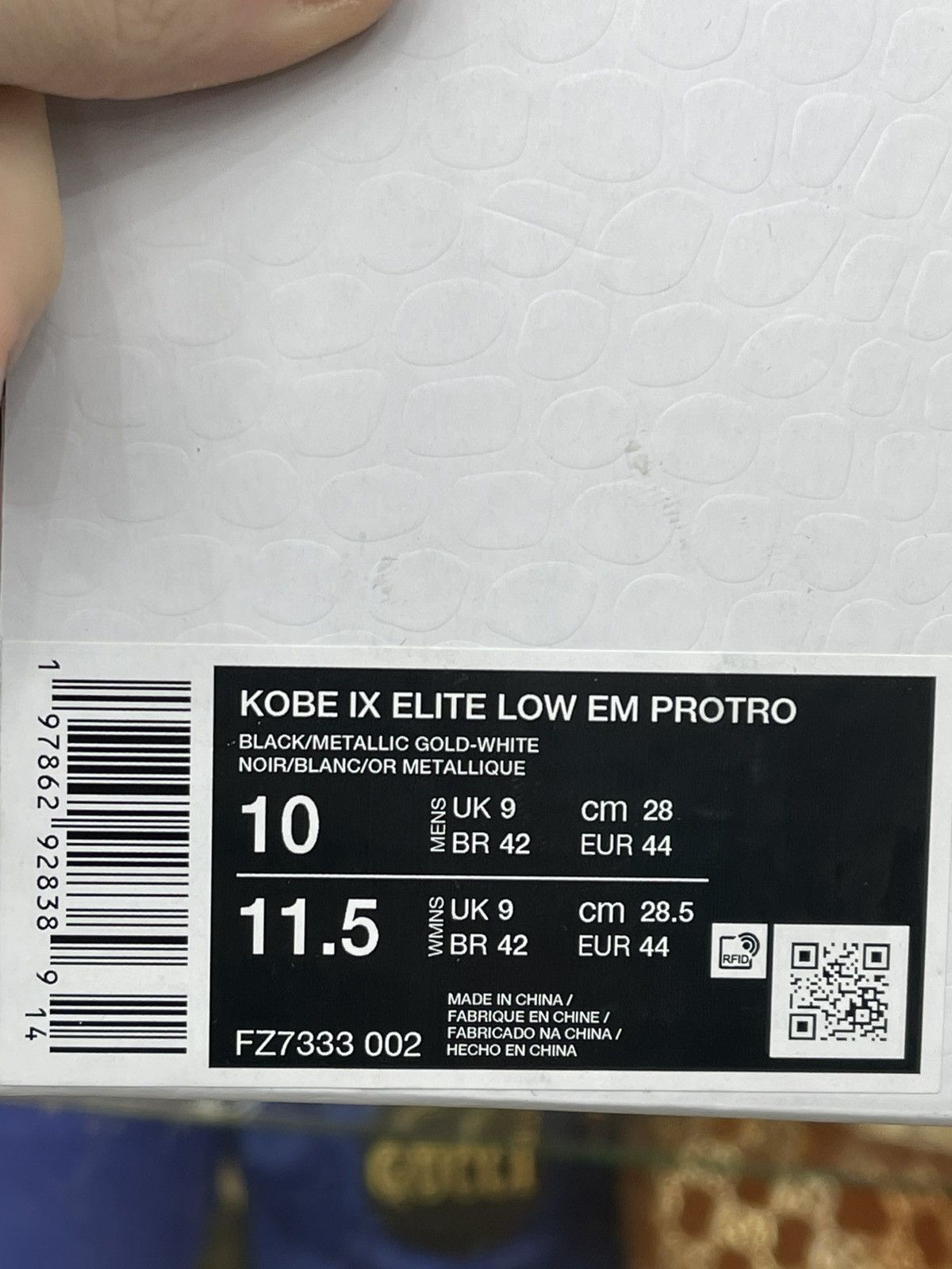 Nike Size 10 - Nike Kobe 9 EM Low Protro Mambacita “Gigi” Size US 10 / EU 43 - 11 Thumbnail