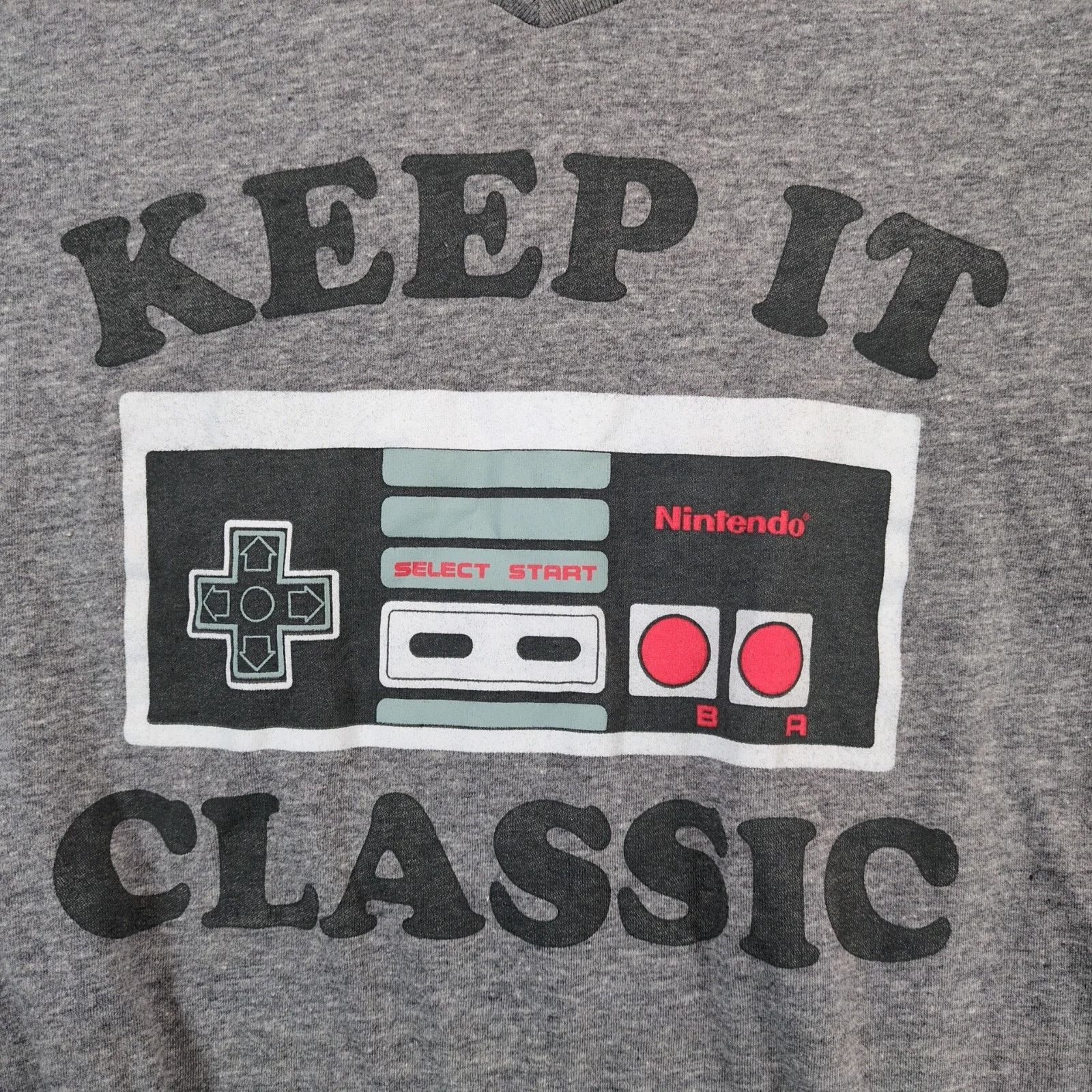 Nintendo Nintendo NES Keep It Classic Gray V-Neck T-Shirt Women's XL Size XL / US 12-14 / IT 48-50 - 7 Thumbnail