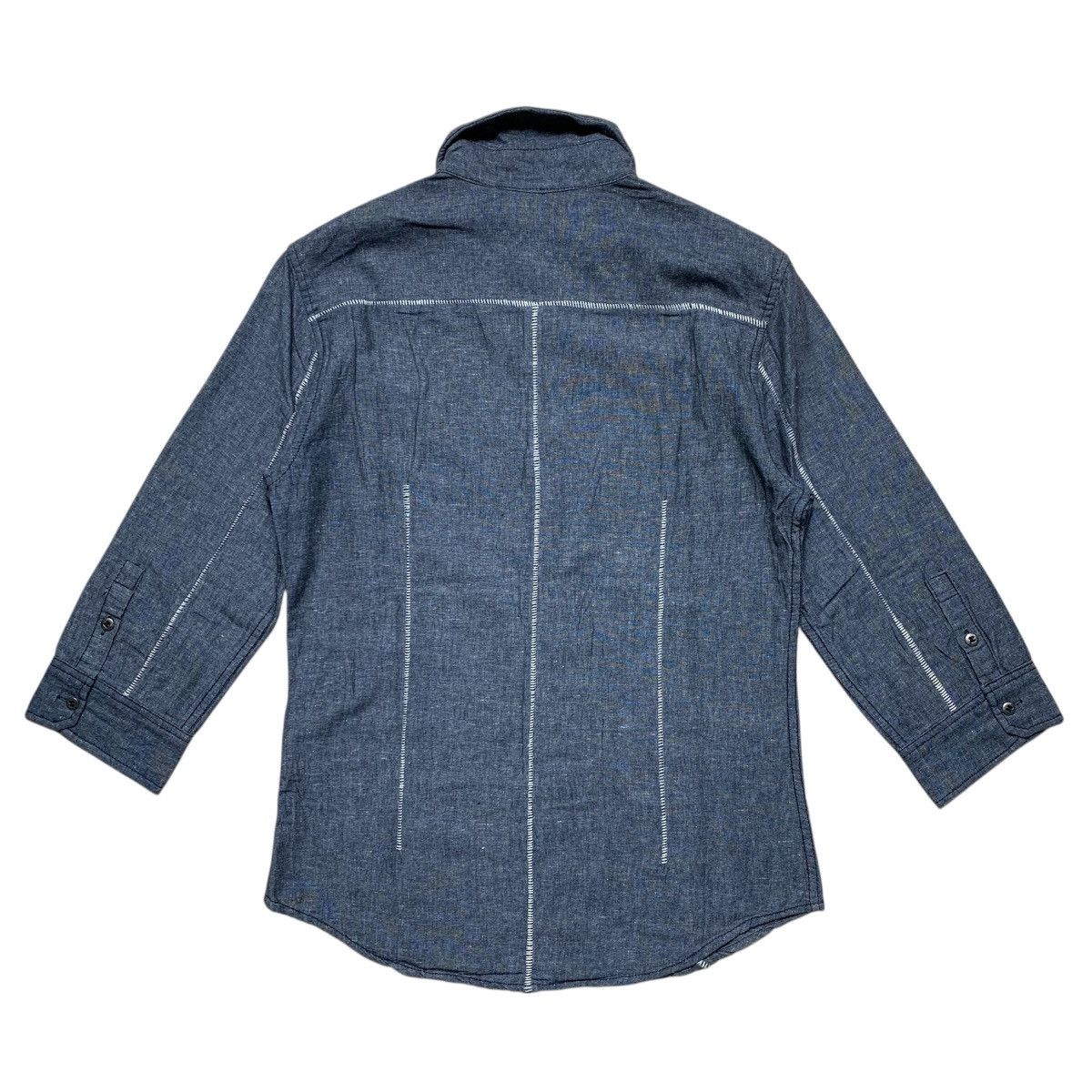 Tete Homme Vintage Tete Homme Issey Miyake 3/4 Shirt Button Up Size US M / EU 48-50 / 2 - 8 Thumbnail