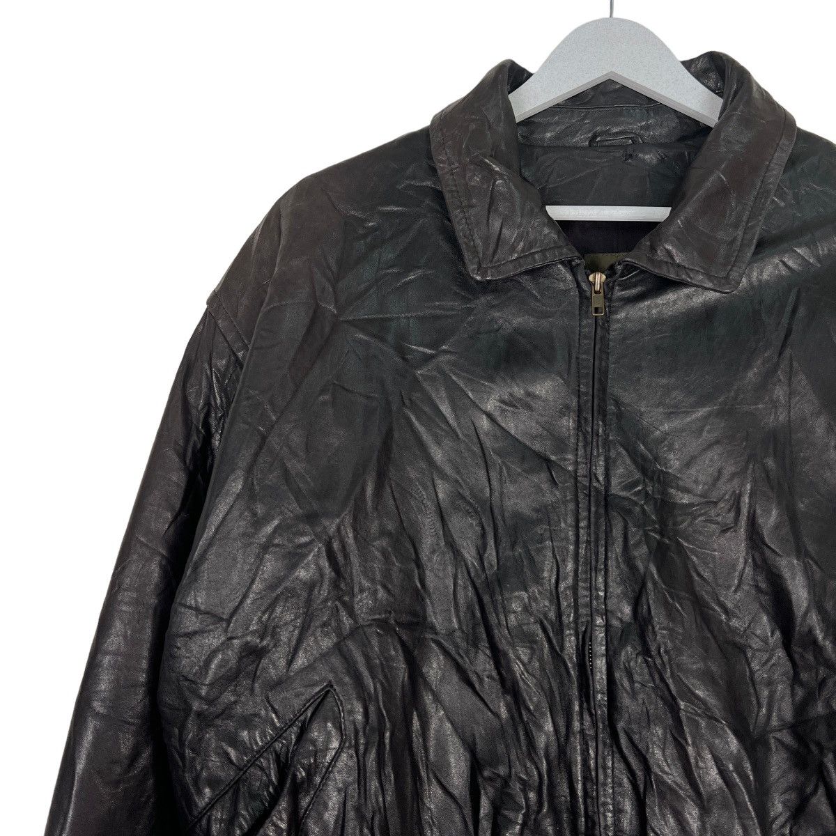 Japanese Brand 🔥 ARCHIVES KA UOMO LEATHER BOMBER JACKET Size US L / EU 52-54 / 3 - 7 Thumbnail