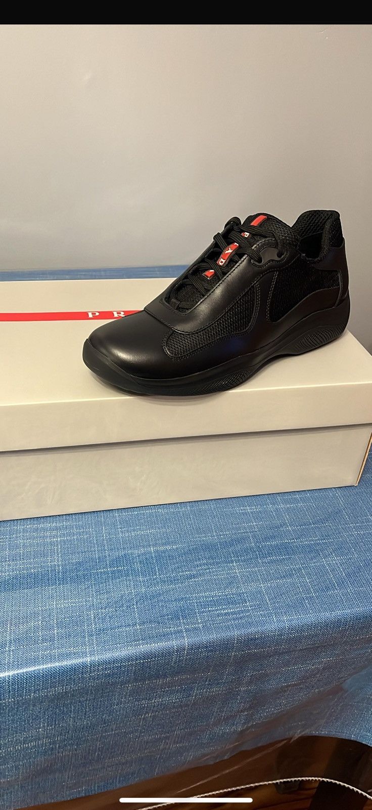 Prada Prada american cup sneakers black prada sz 6 Size US 6 / EU 39 - 3 Thumbnail